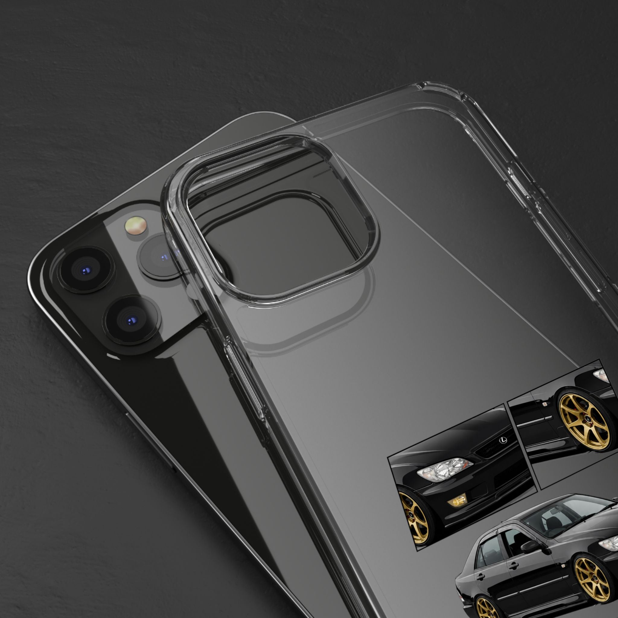 BLACK LEXUS IS200 PHONE CASES
