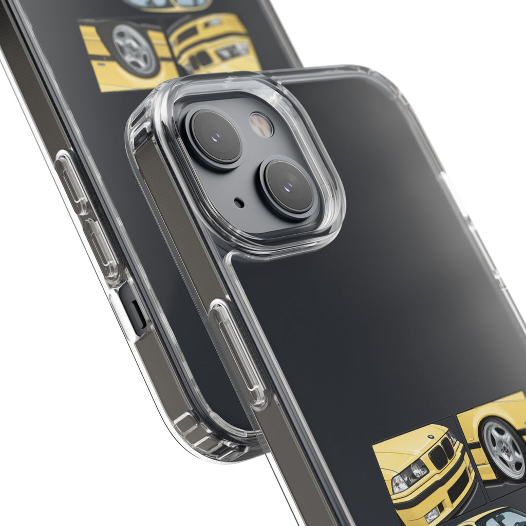 YELLOW BMW E36 PHONE CASE