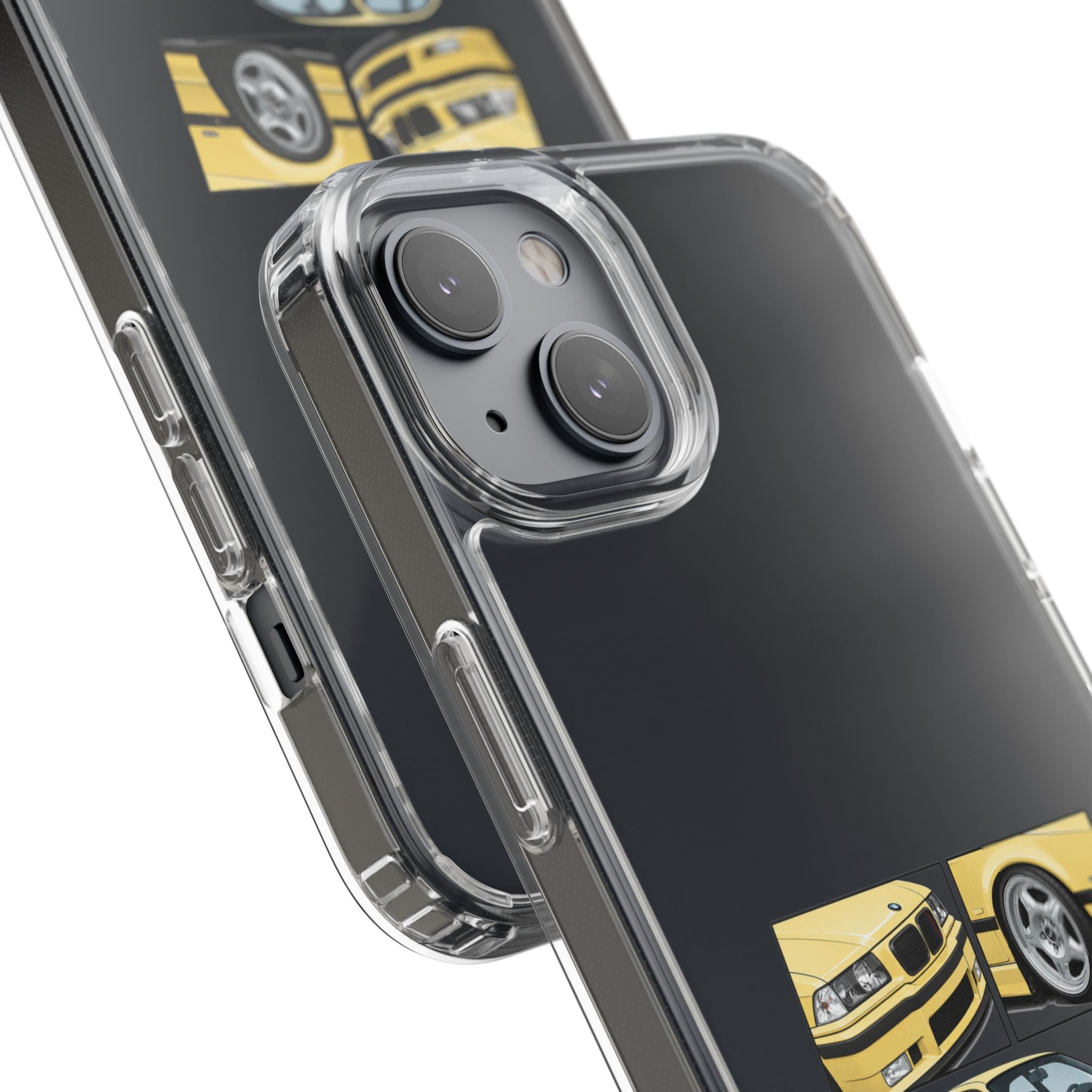 YELLOW BMW E36 PHONE CASE