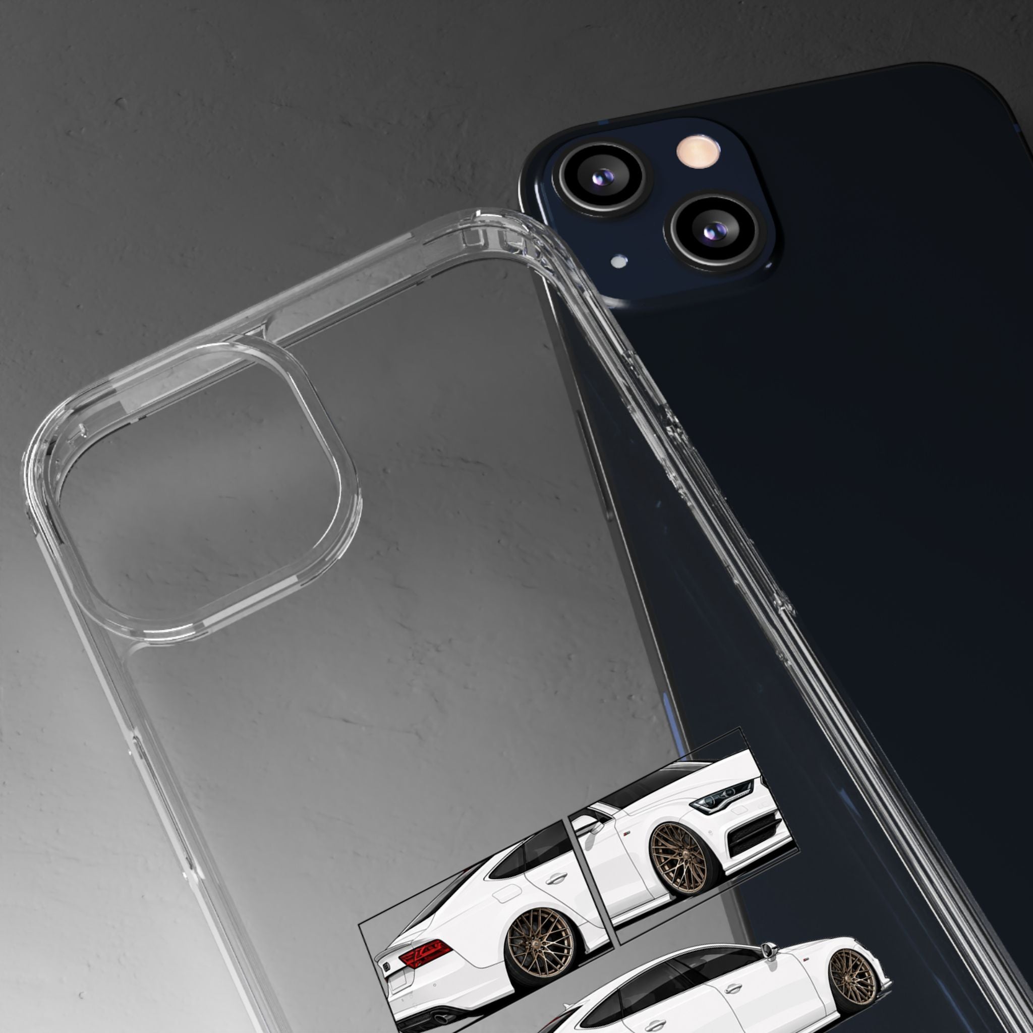 WHITE AUDI A7 PHONE CASES