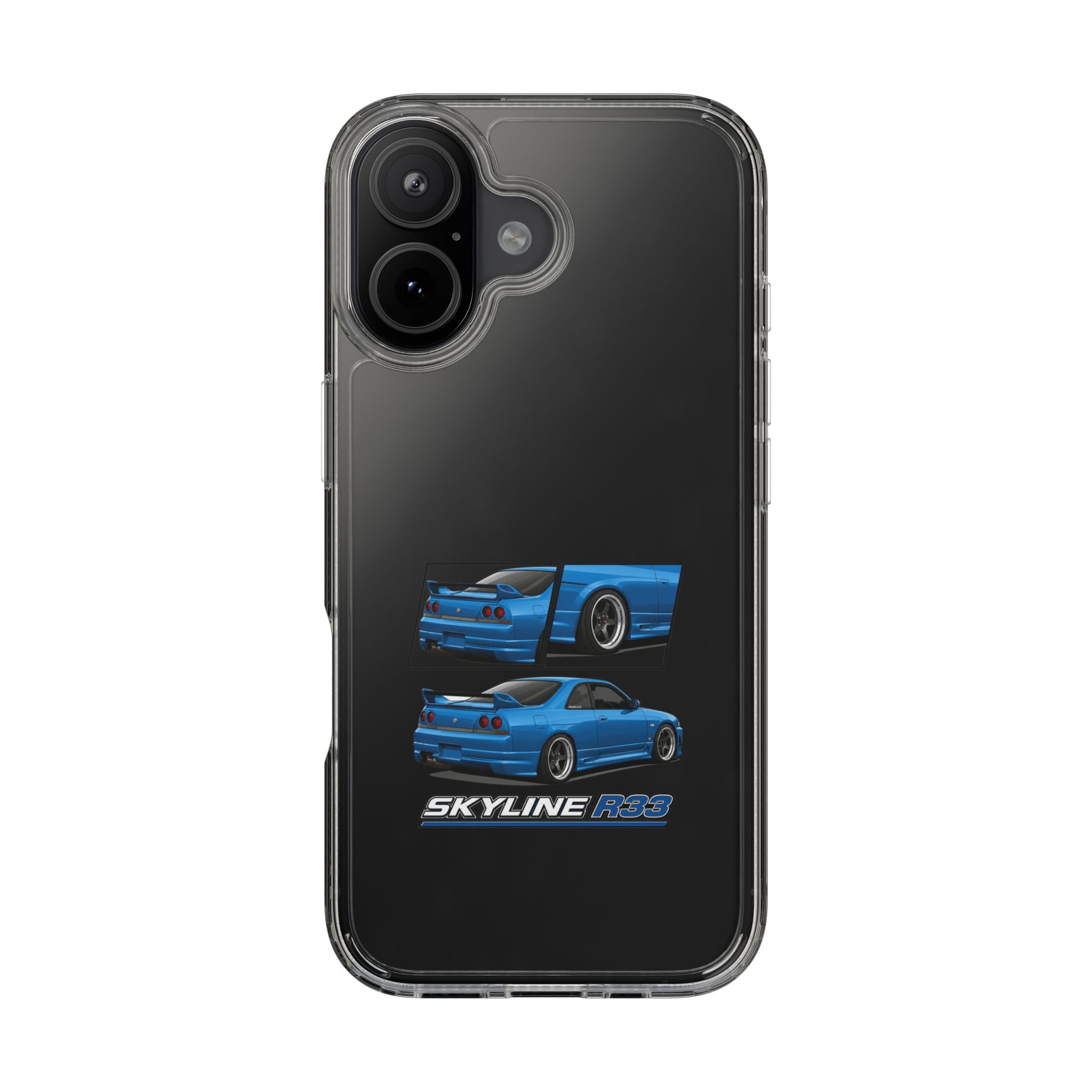 BLUE SKYLINE R33 PHONE CASE