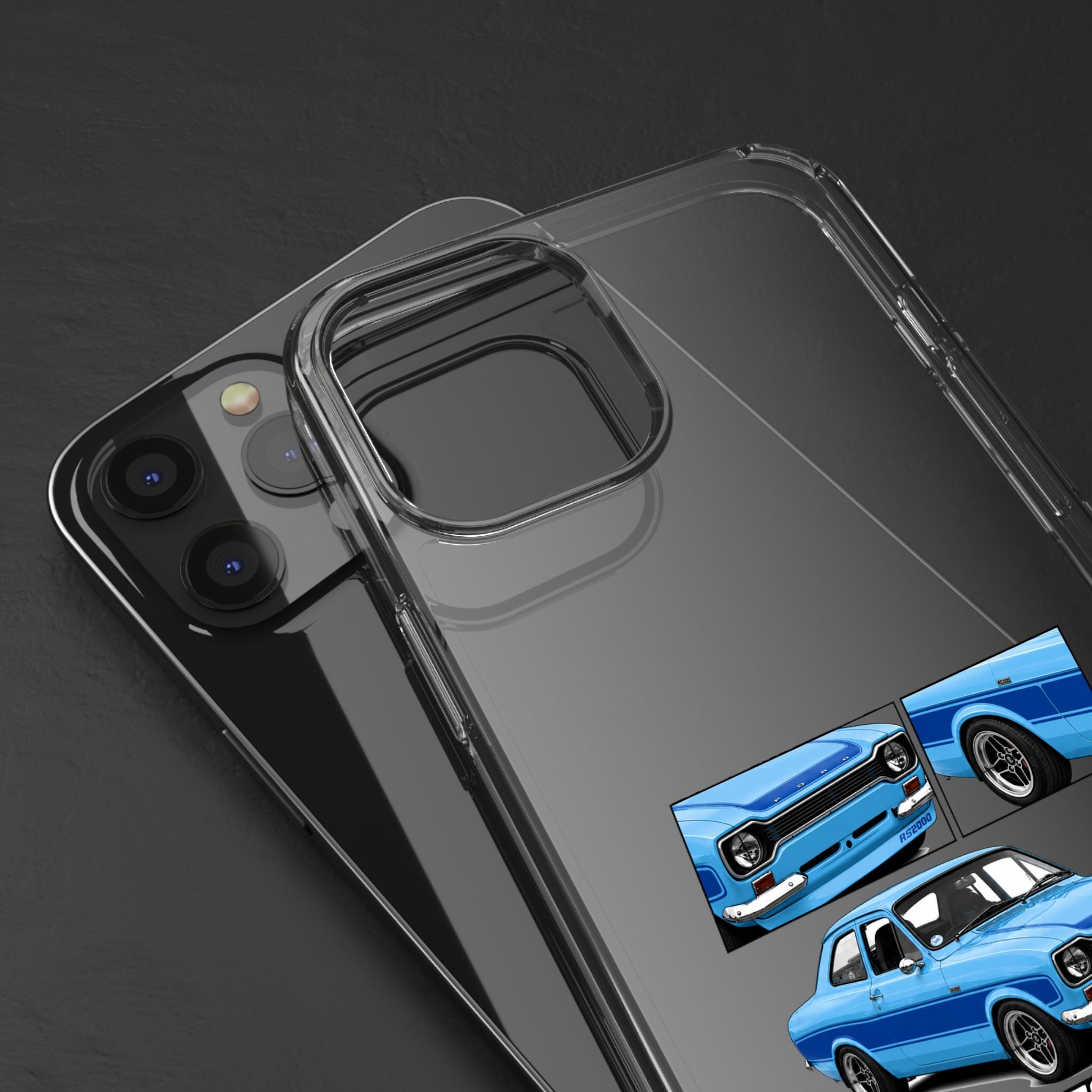 BLUE FORD ESCORT MK1 RS2000 PHONE CASES