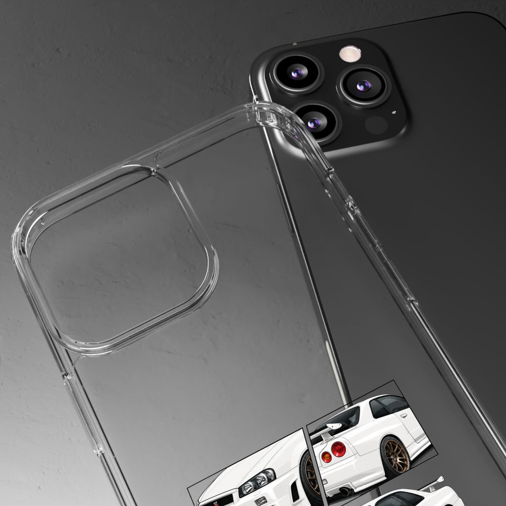 WHITE R34 GTR PHONE CASES