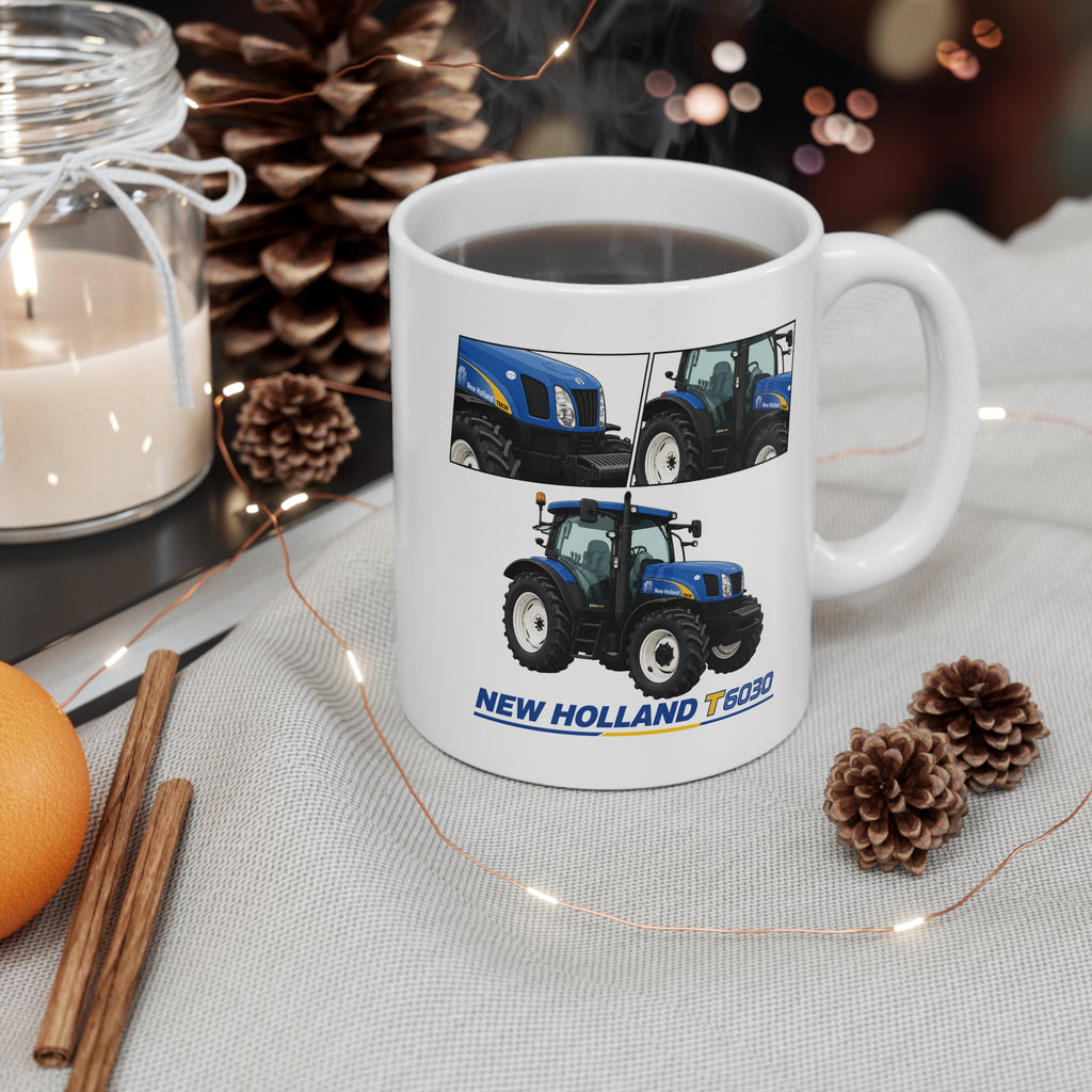 BLUE NEW HOLLAND T6030 MUG