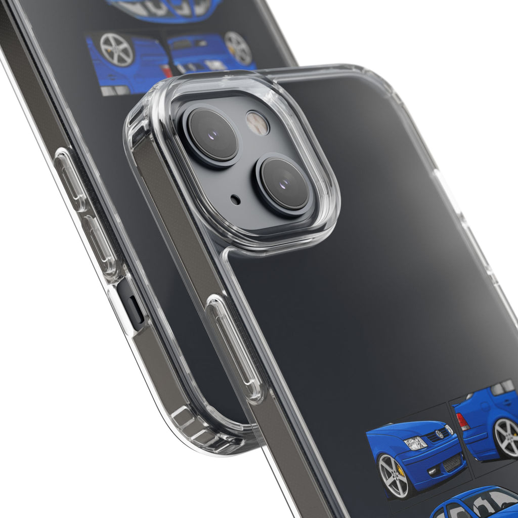 BLUE VOLKSWAGEN BORA PHONE CASES