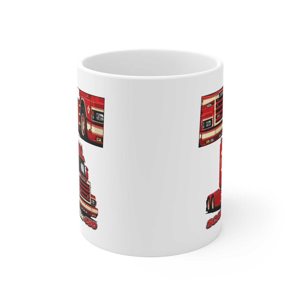 RED SCANIA 143M 450 MUG