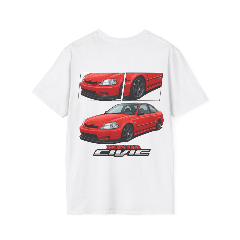 RED CIVIC EK COUPE T-SHIRT