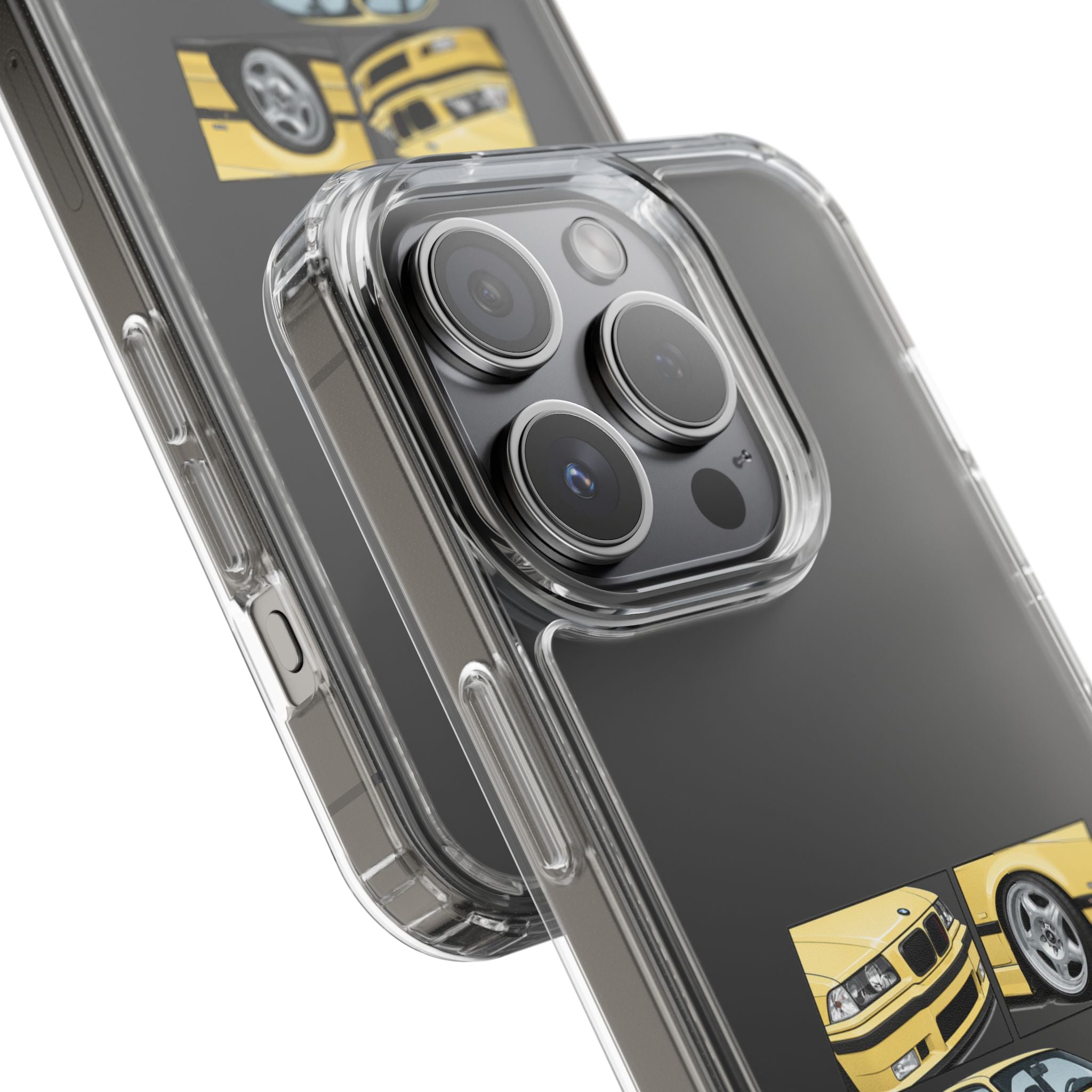YELLOW BMW E36 PHONE CASE