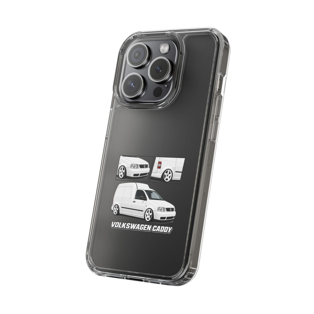 WHITE VW CADDY PHONE CASES
