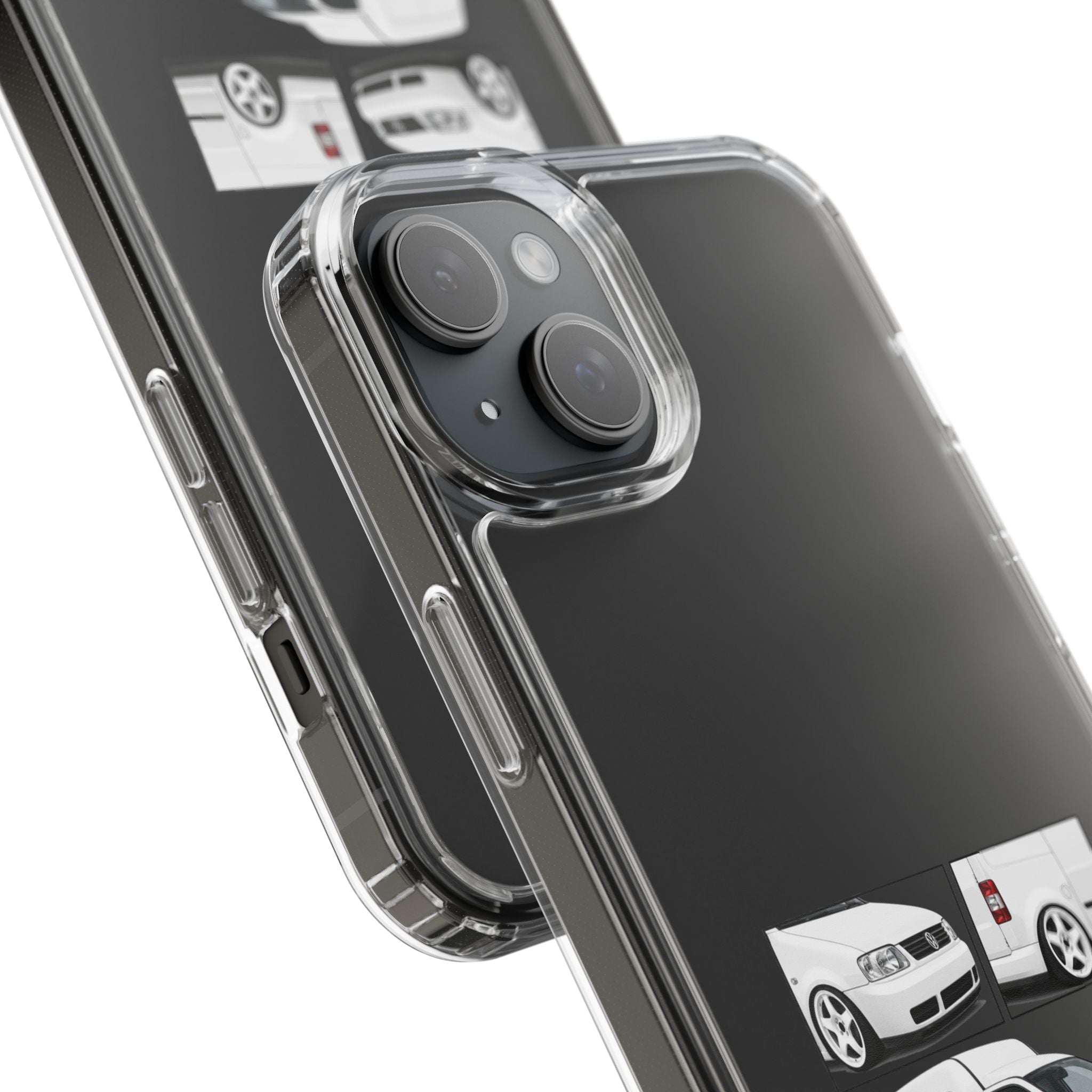 WHITE VW CADDY PHONE CASES