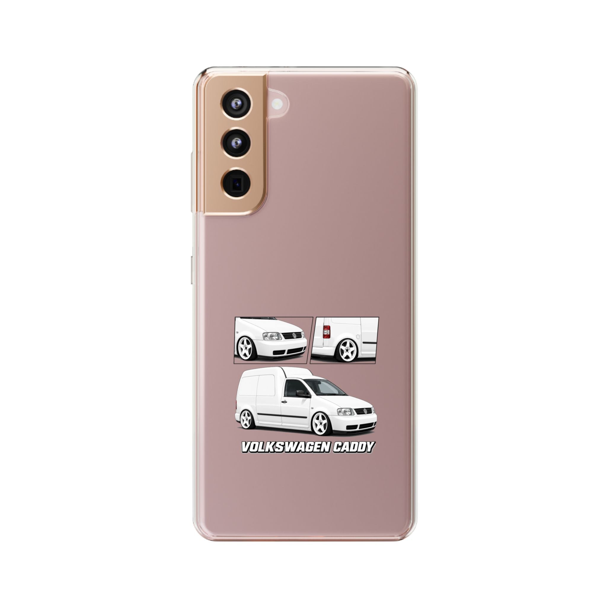 WHITE VW CADDY PHONE CASES