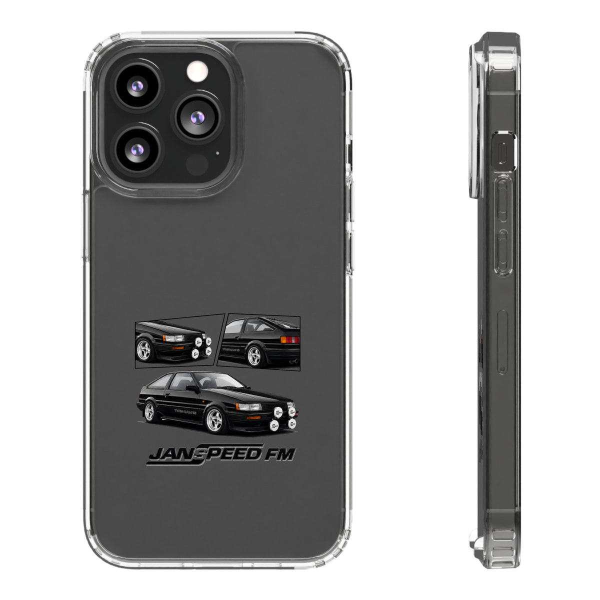 BLACK AE86 TWINCAM PHONE CASES