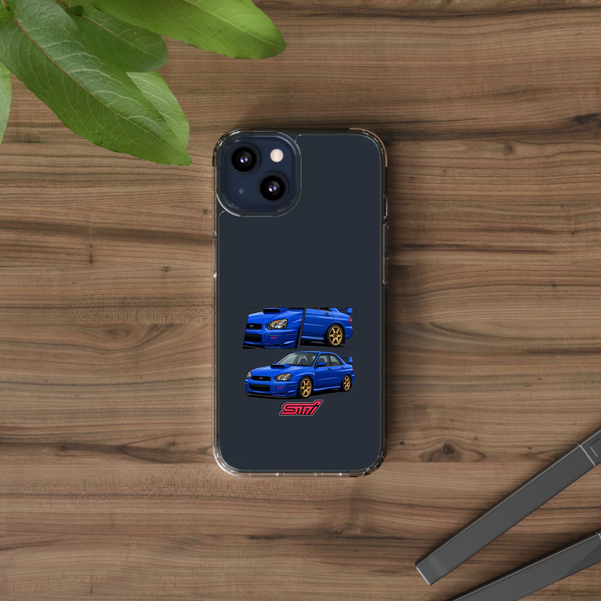 BLUE IMPREZA STI PHONE CASES
