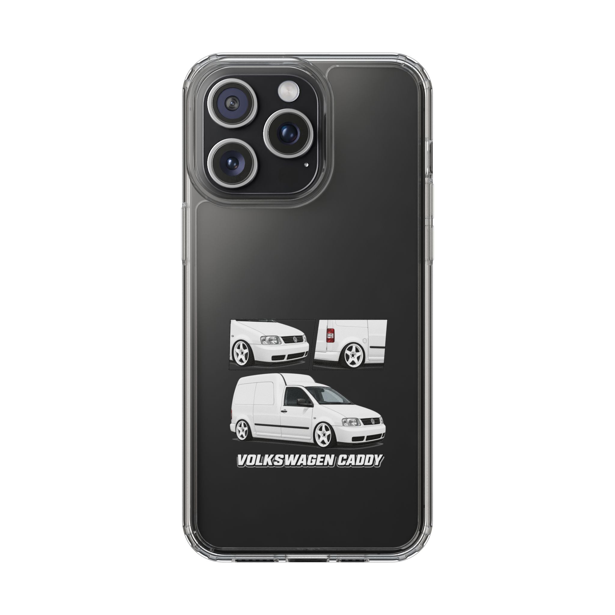WHITE VW CADDY PHONE CASES