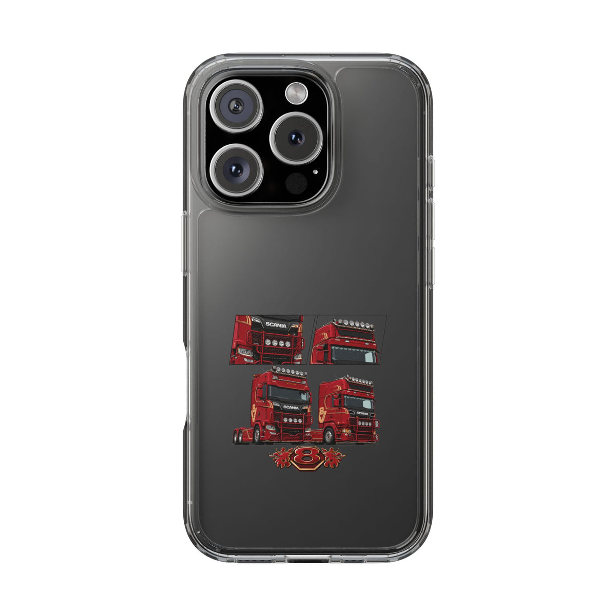 2 RED SCANIA S-SERIES PHONE CASES