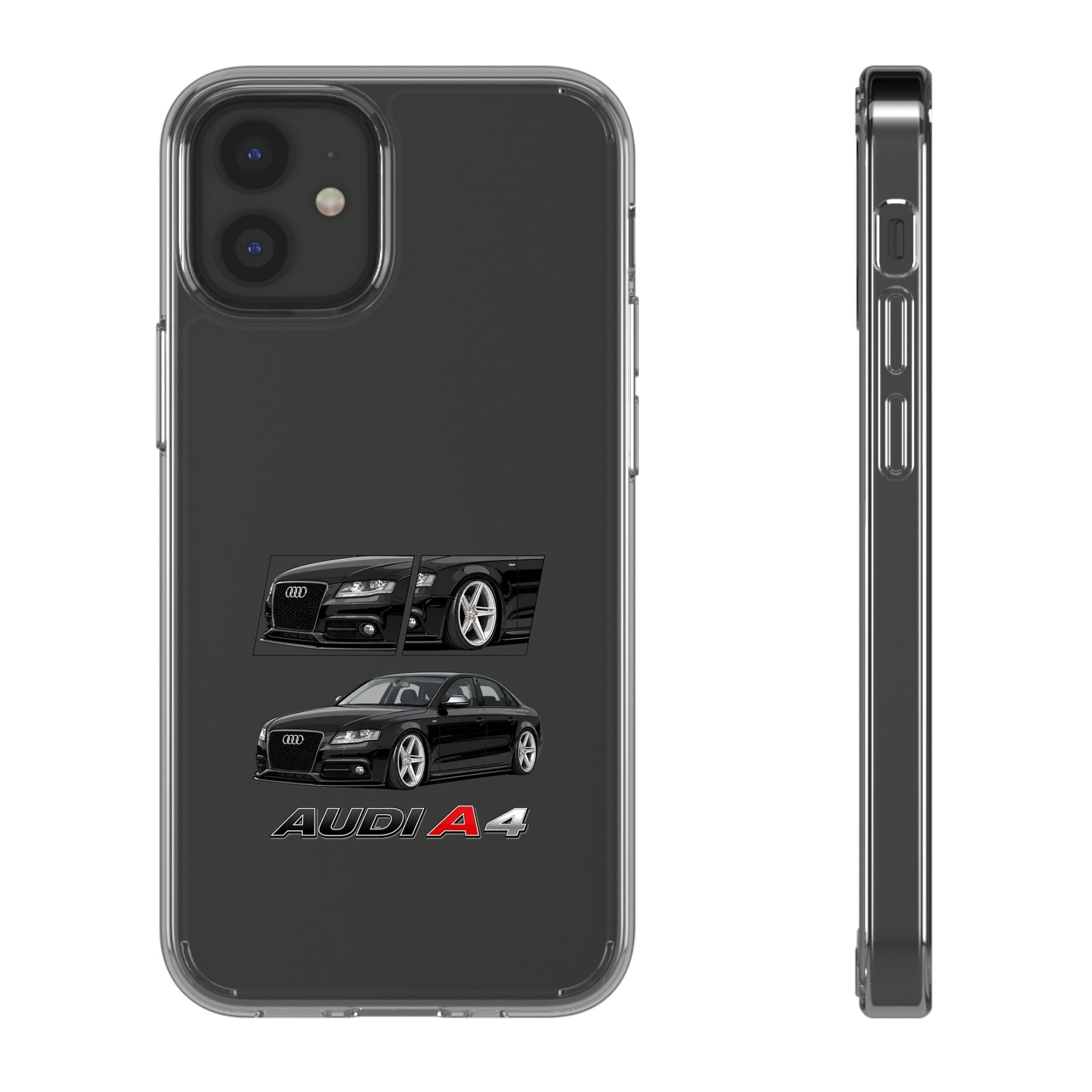 BLACK B8 AUDI A4 PHONE CASES