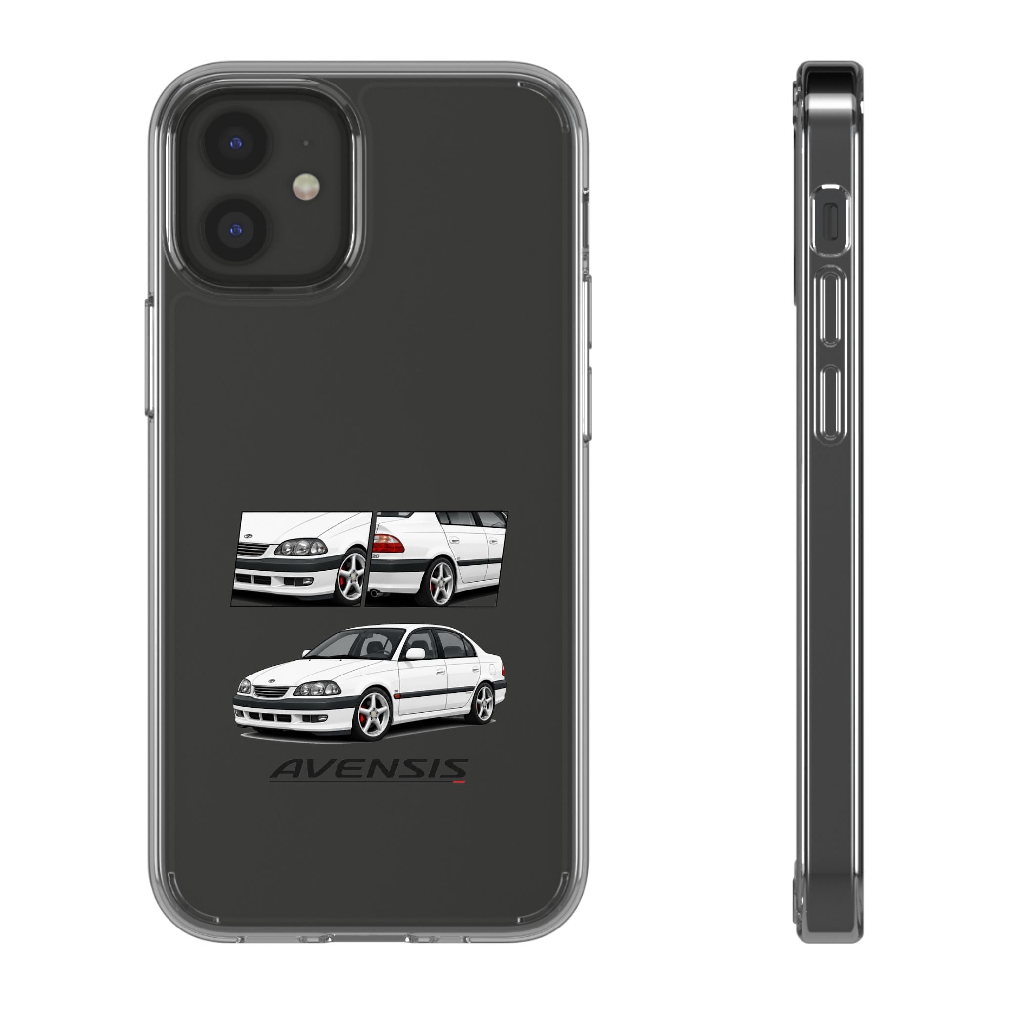 WHITE TOYOTA AVENSIS PHONE CASES