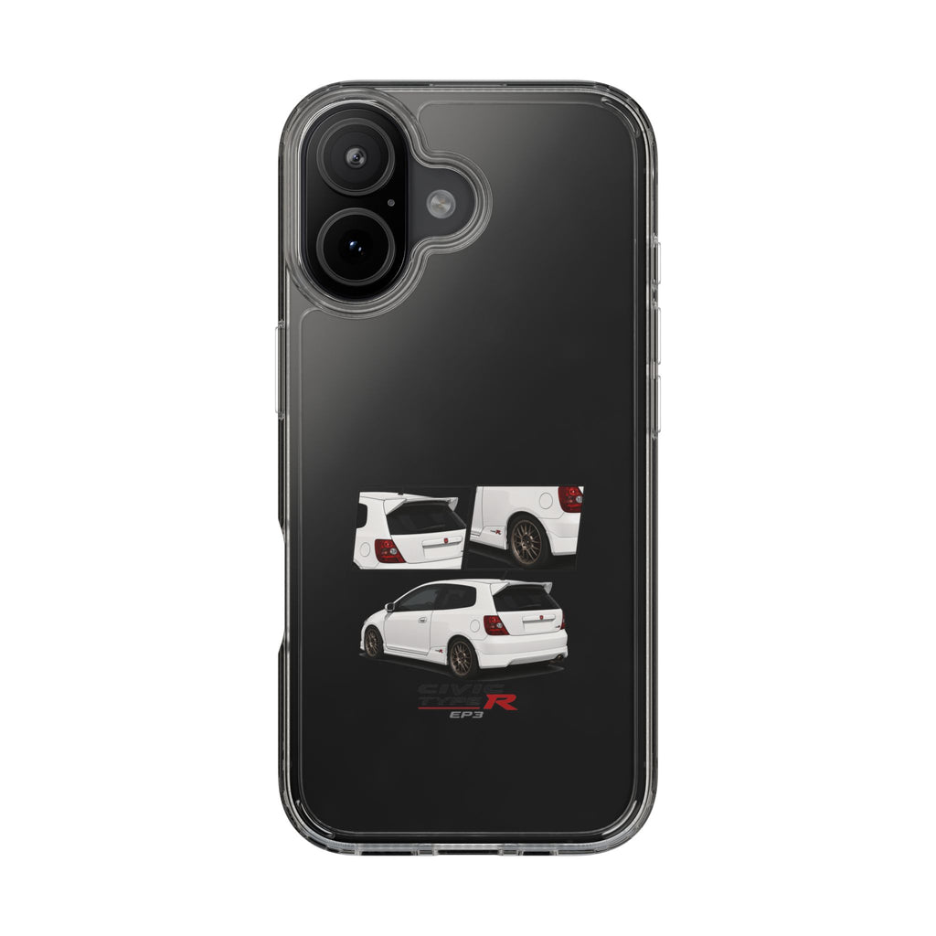 WHITE EP3 TYPE R PHONE CASES