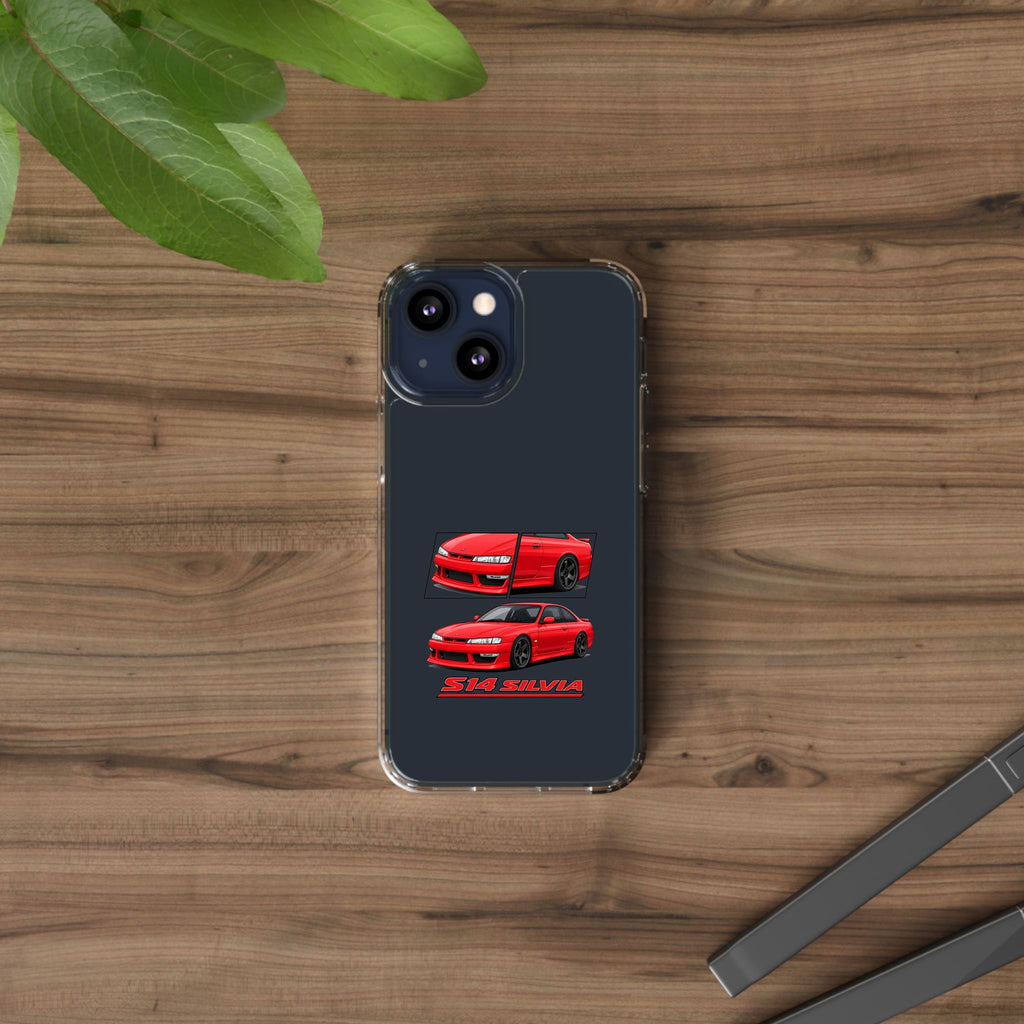 RED NISSAN S14 PHONE CASES