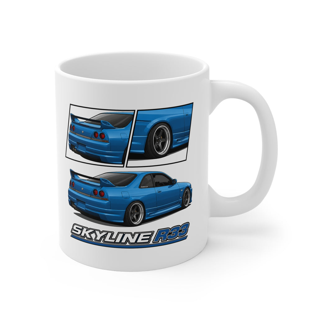 BLUE SKYLINE R33 MUG