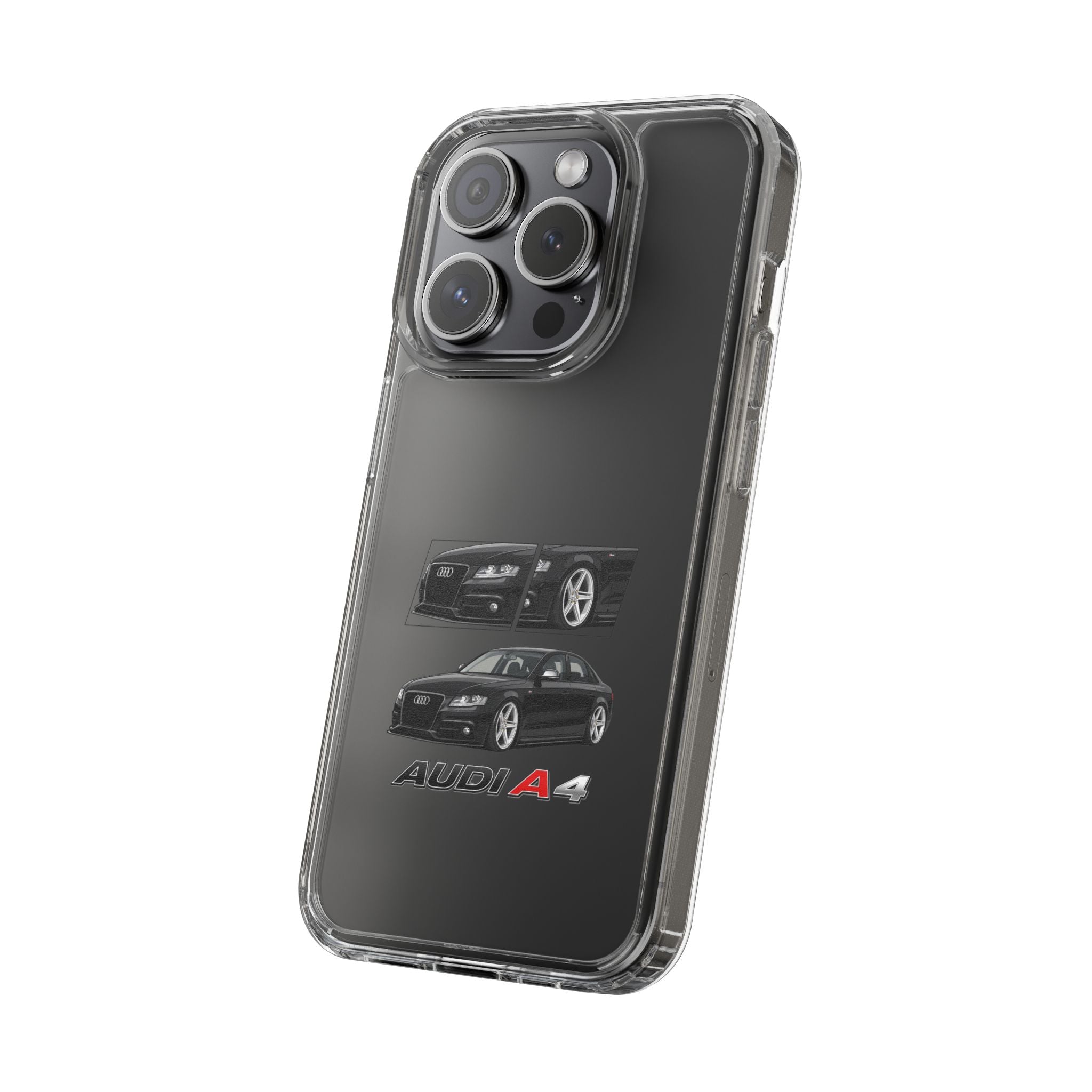 BLACK B8 AUDI A4 PHONE CASES