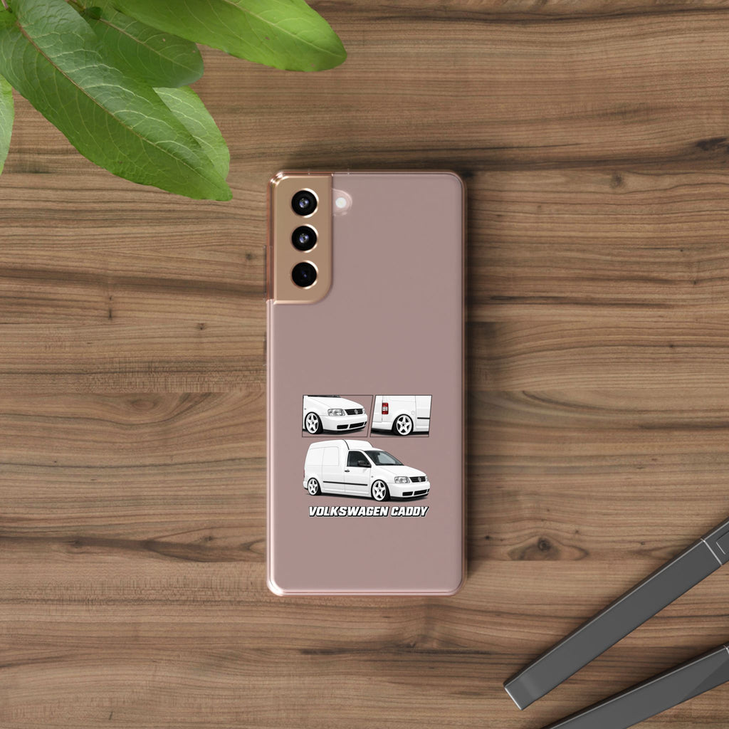 WHITE VW CADDY PHONE CASES