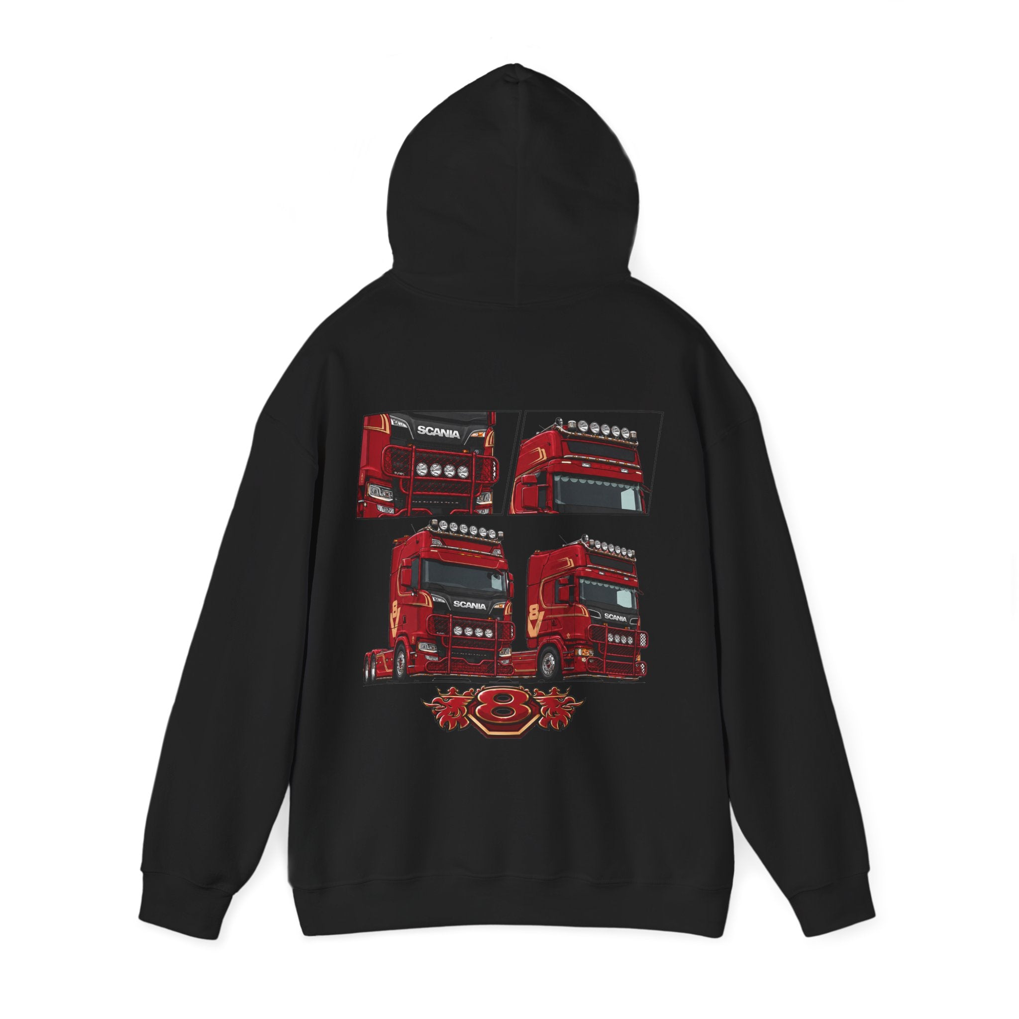 2 RED SCANIA S-SERIES JUMPER