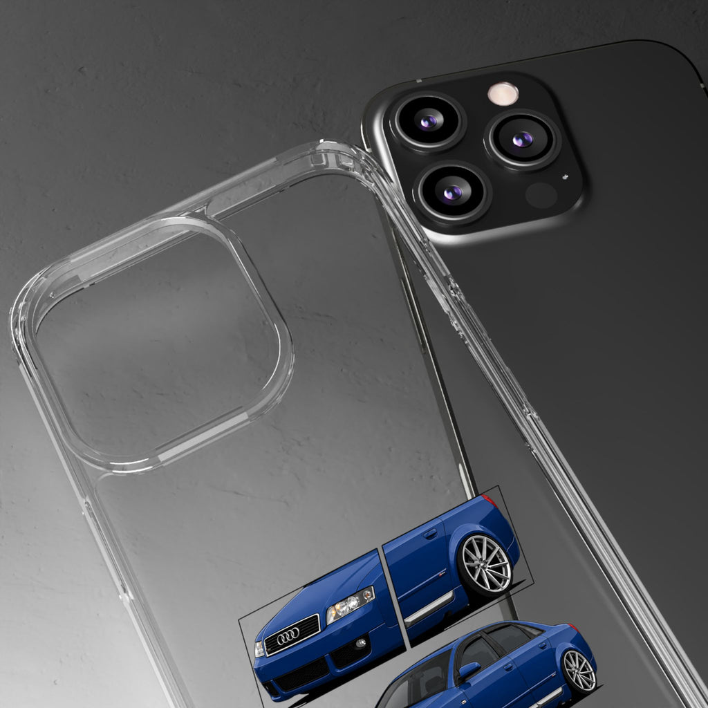 BLUE AUDI A4 B6 PHONE CASES