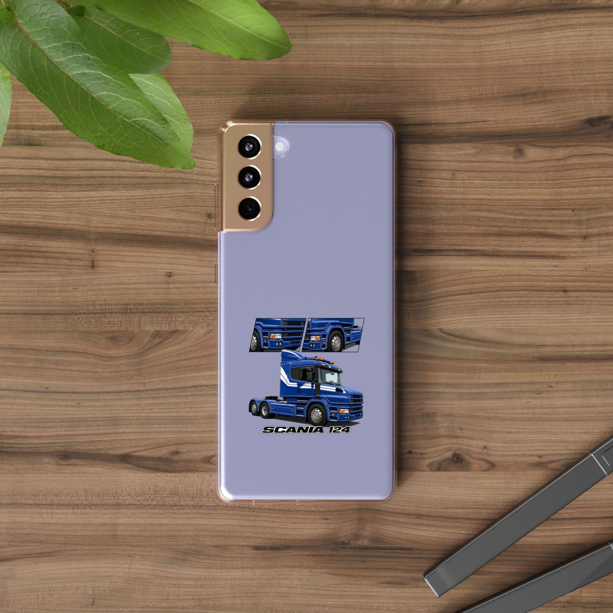 BLUE SCANIA 124 PHONE CASES