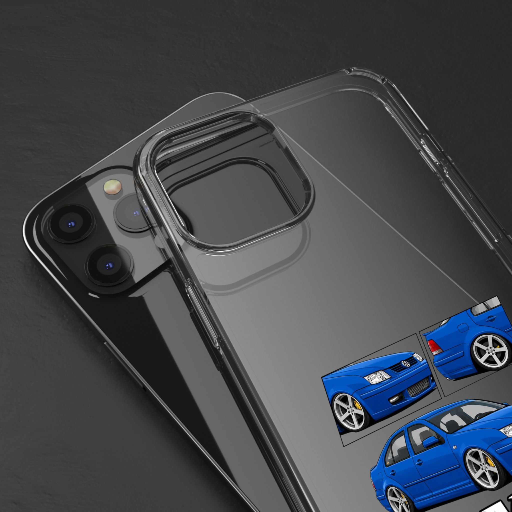 BLUE VOLKSWAGEN BORA PHONE CASES
