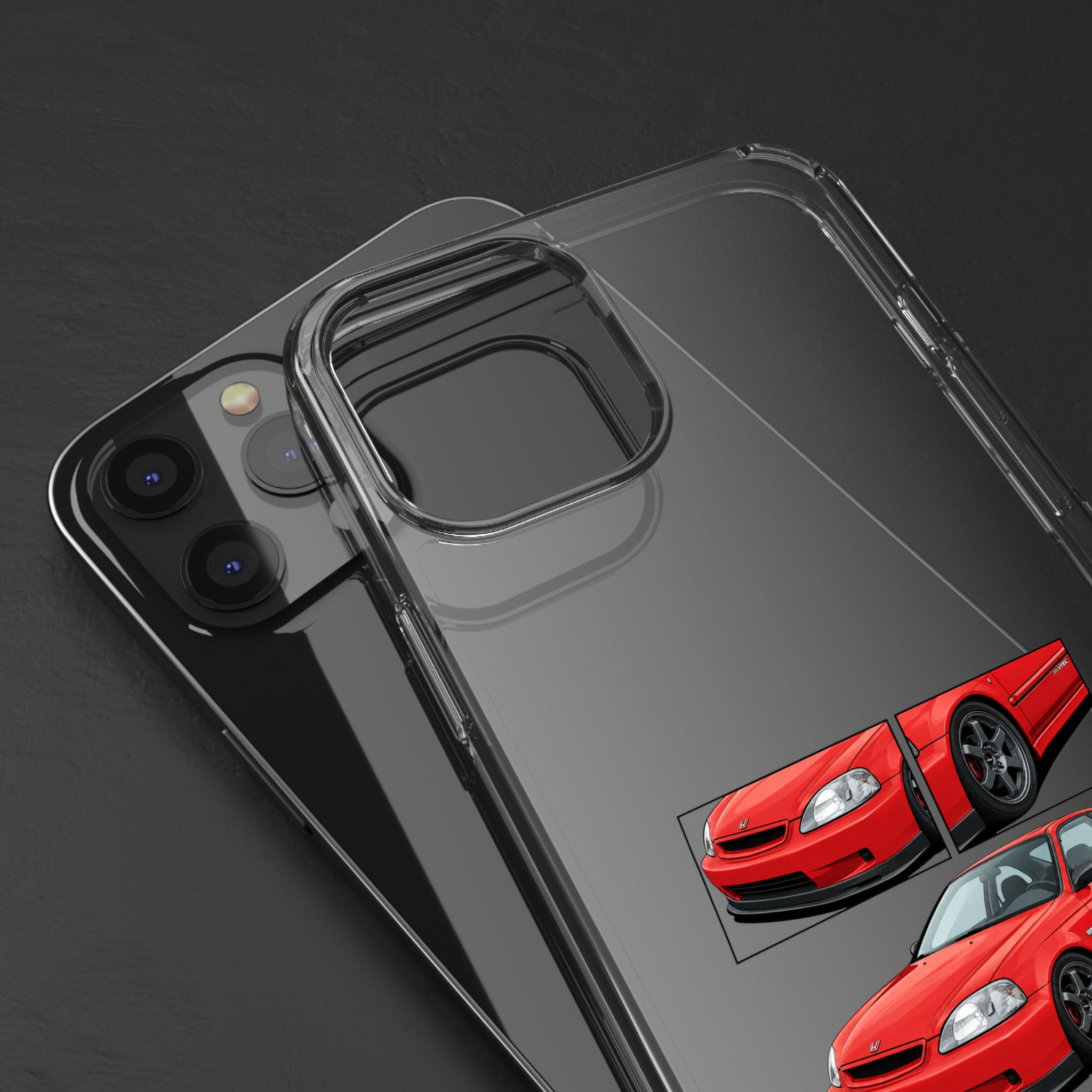 RED CIVIC EK COUPE PHONE CASES