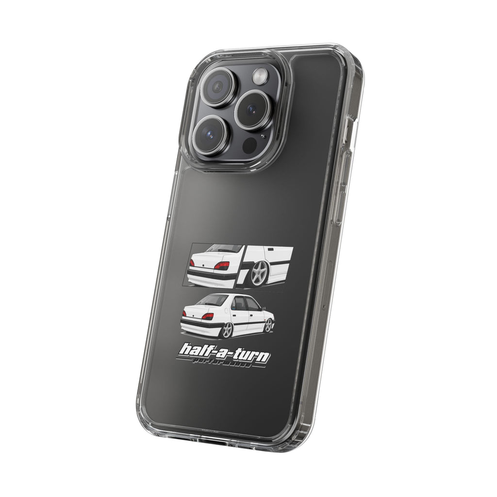WHITE 306 SEDAN PHONE CASES