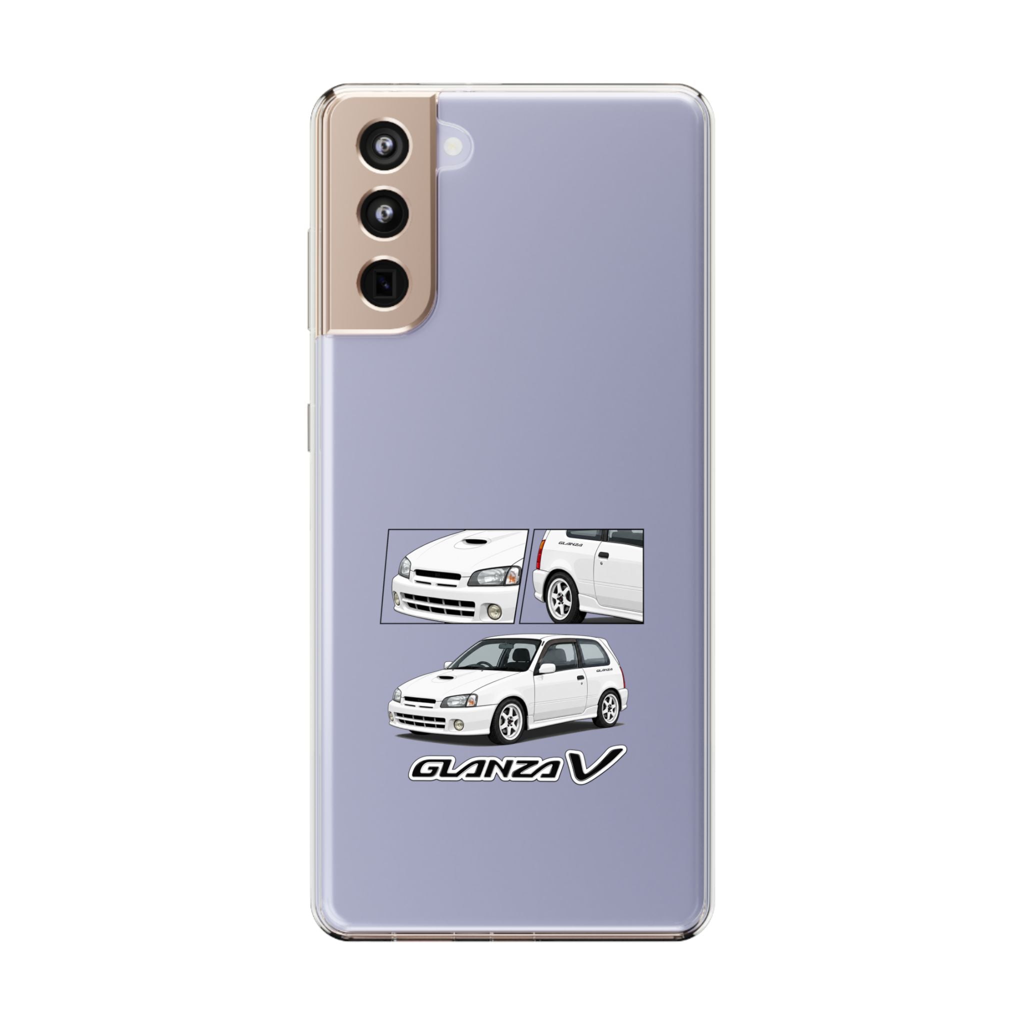 WHITE TOYOTA GLANZA PHONE CASES