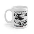 WHITE PEUGEOT 207 MUG