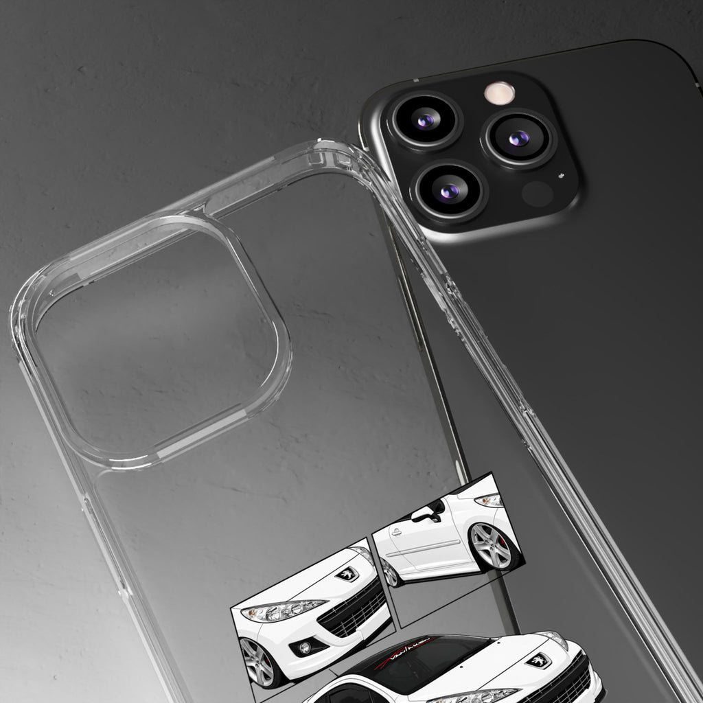 WHITE PEUGEOT 207 PHONE CASES