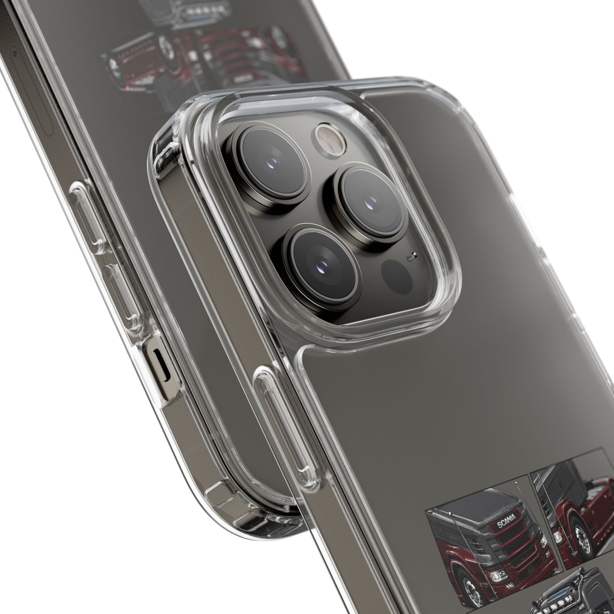 GREYBURGANDY SCANIA T-CAB PHONE CASES