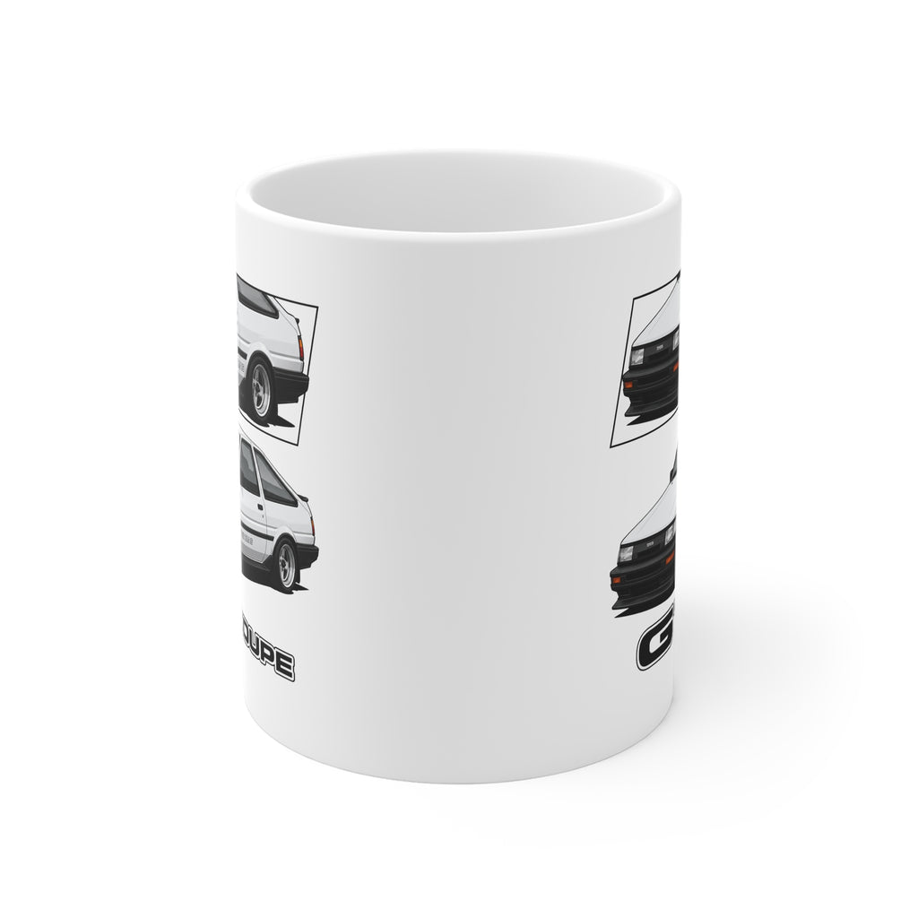WHITE TOYOTA AE86 TWIN CAM MUG