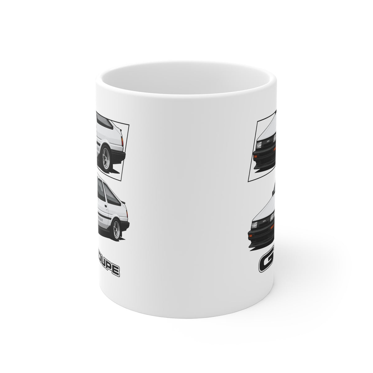 WHITE TOYOTA AE86 TWIN CAM MUG