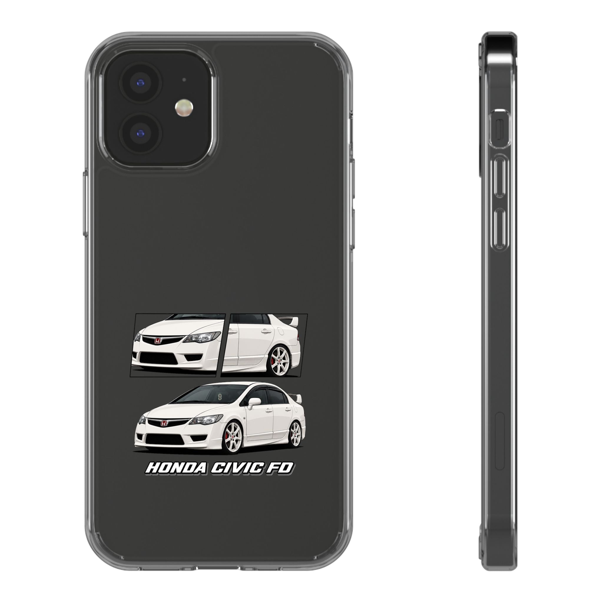 WHITE CIVIC FD PHONE CASES