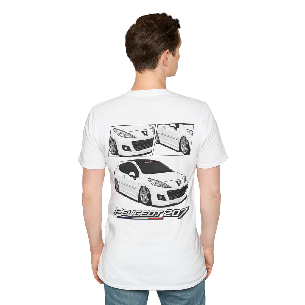 WHITE PEUGEOT 207 T-SHIRT