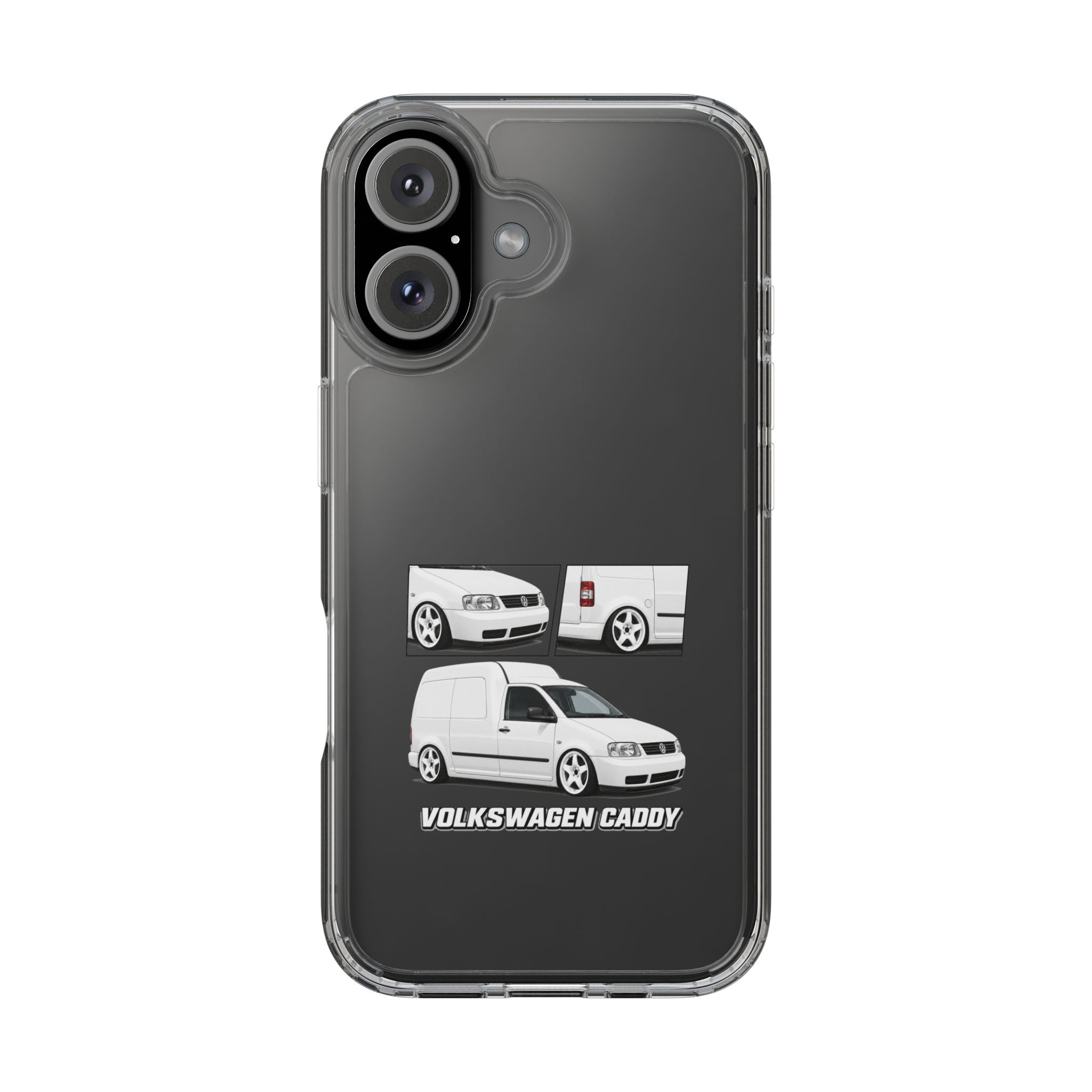 WHITE VW CADDY PHONE CASES