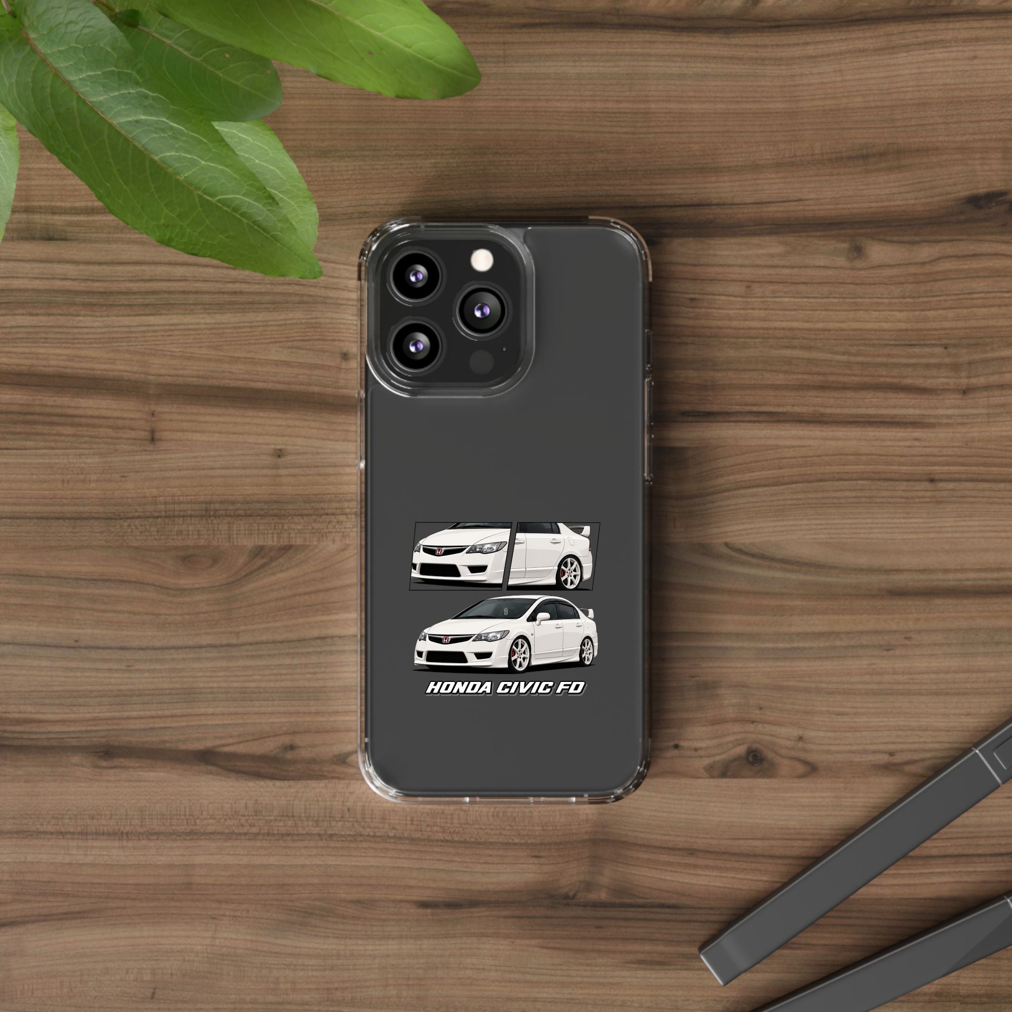 WHITE CIVIC FD PHONE CASES