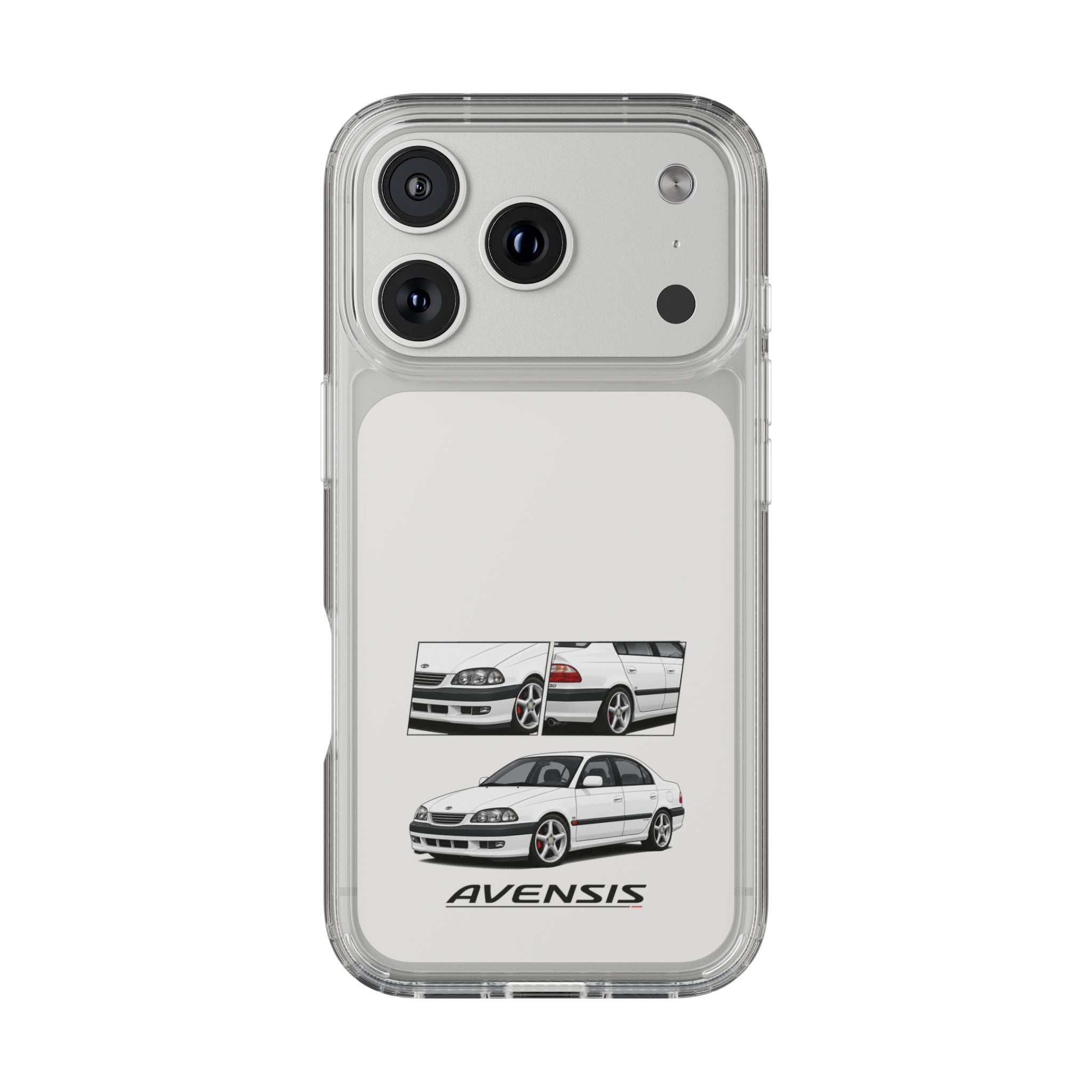 WHITE TOYOTA AVENSIS PHONE CASES