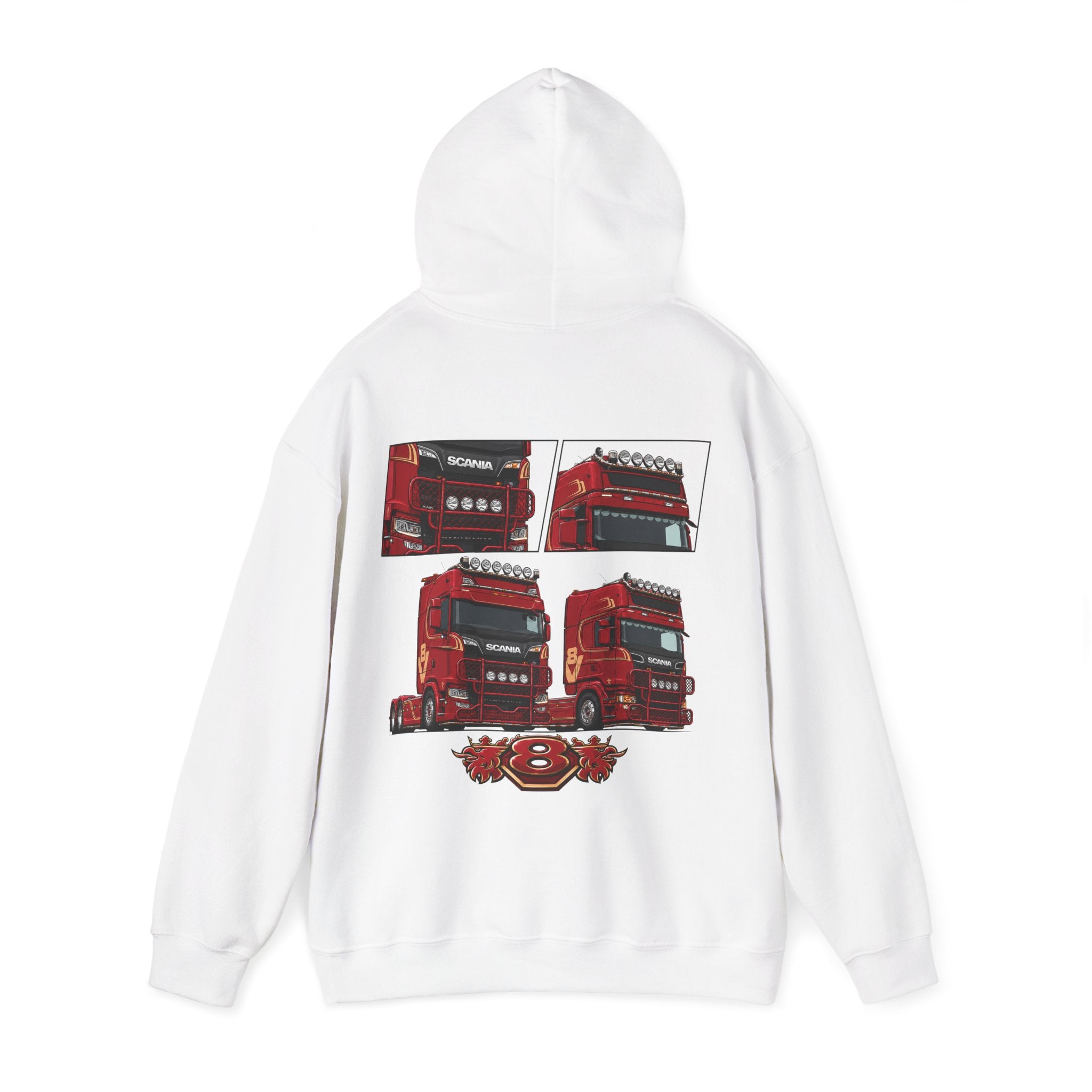 2 RED SCANIA S-SERIES JUMPER