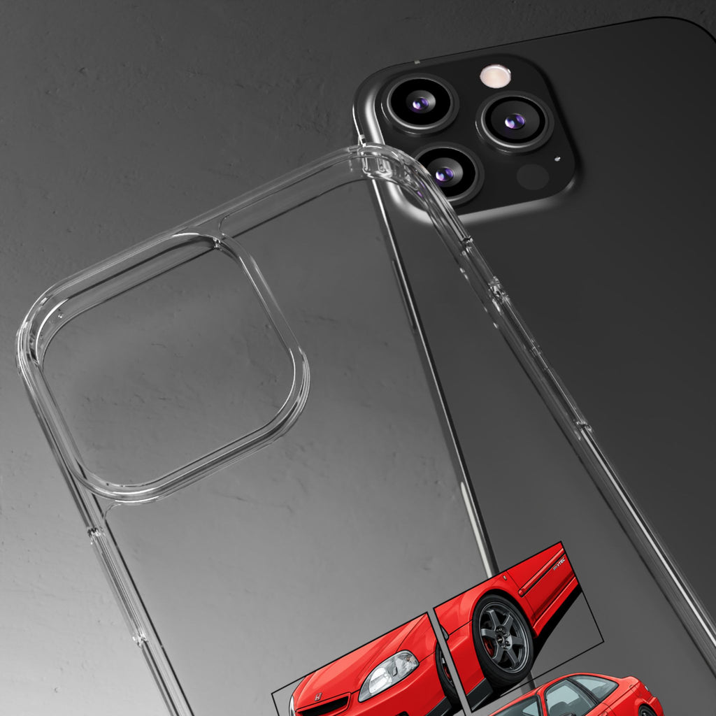 RED CIVIC EK COUPE PHONE CASES