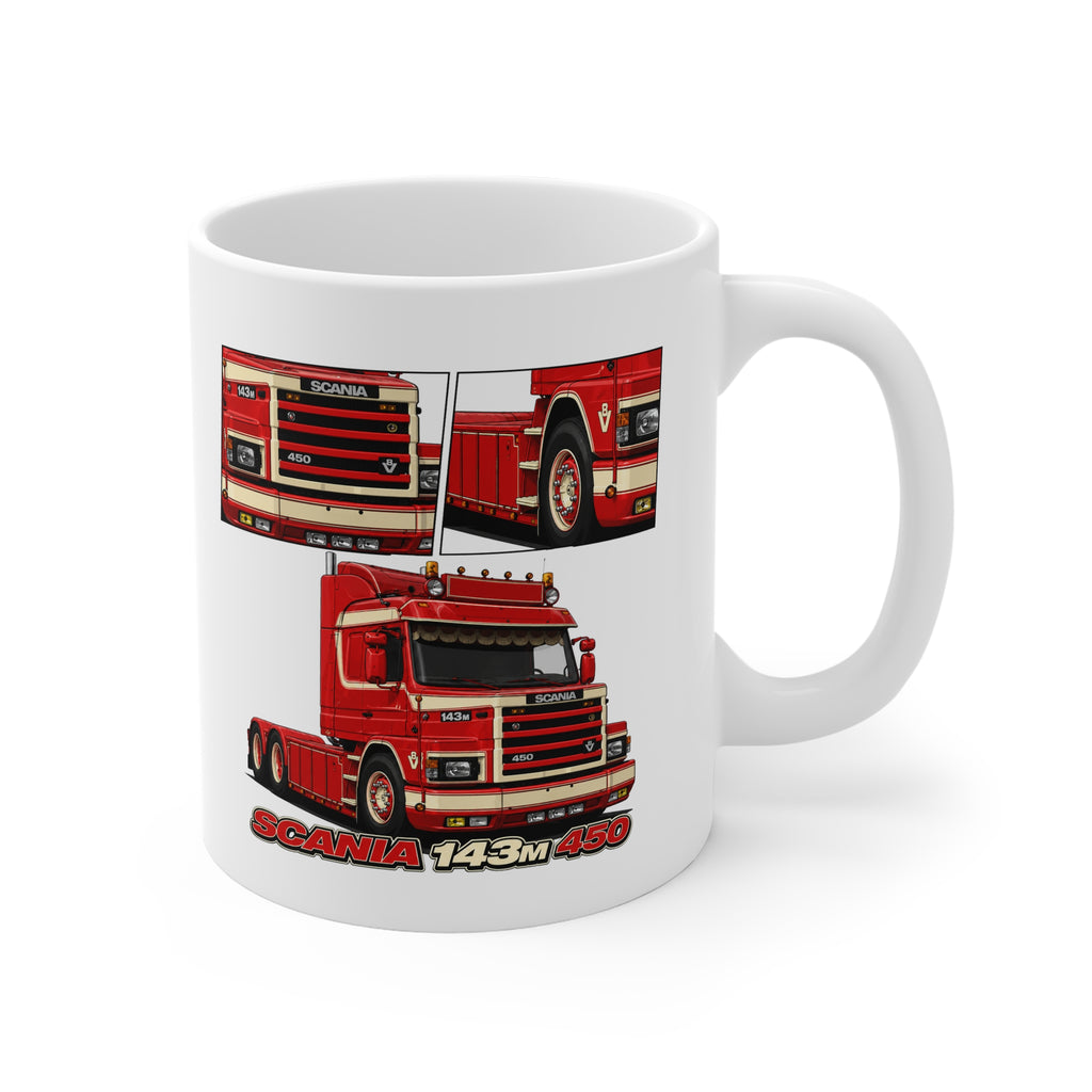 RED SCANIA 143M 450 MUG