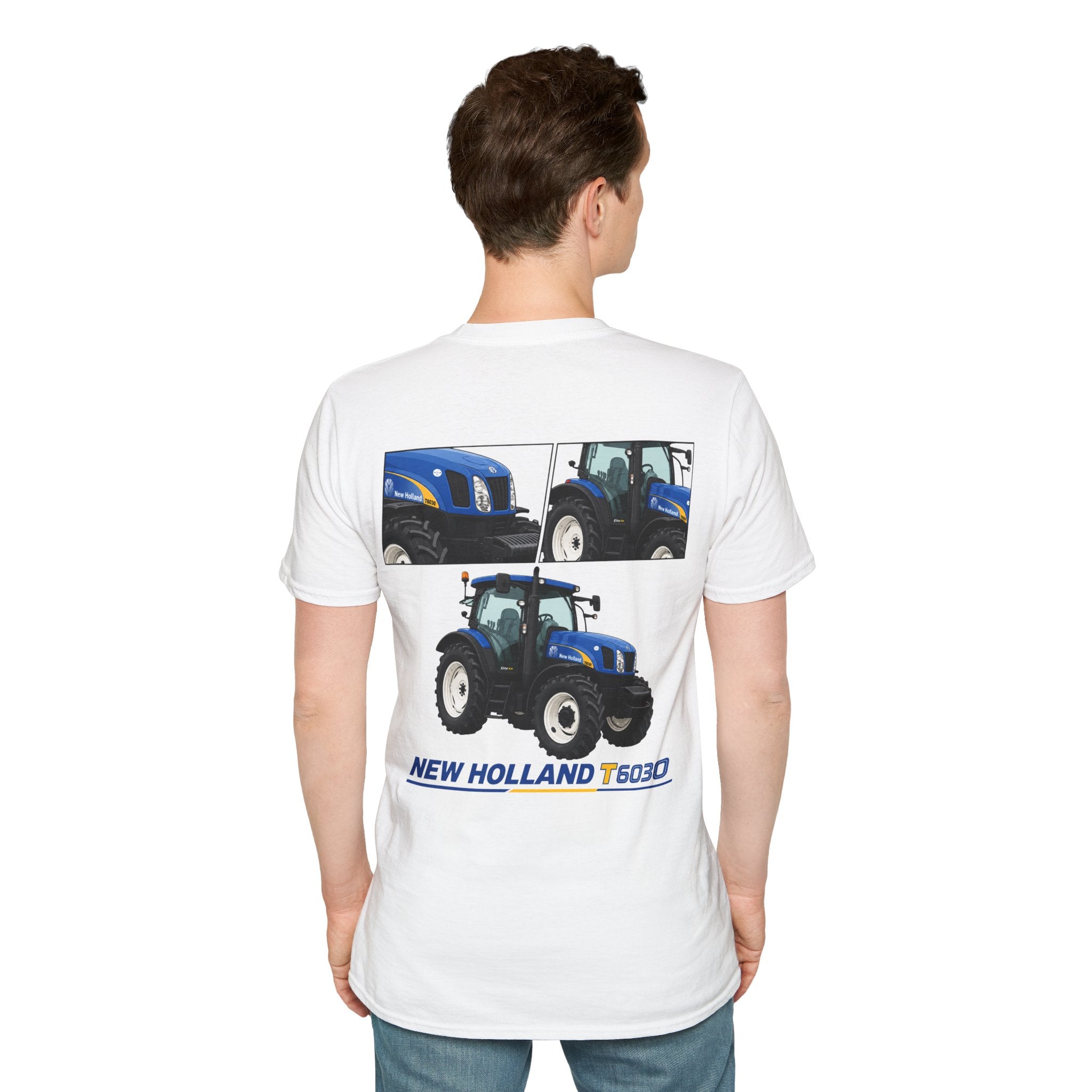 BLUE NEW HOLLAND T6030 T-SHIRTS