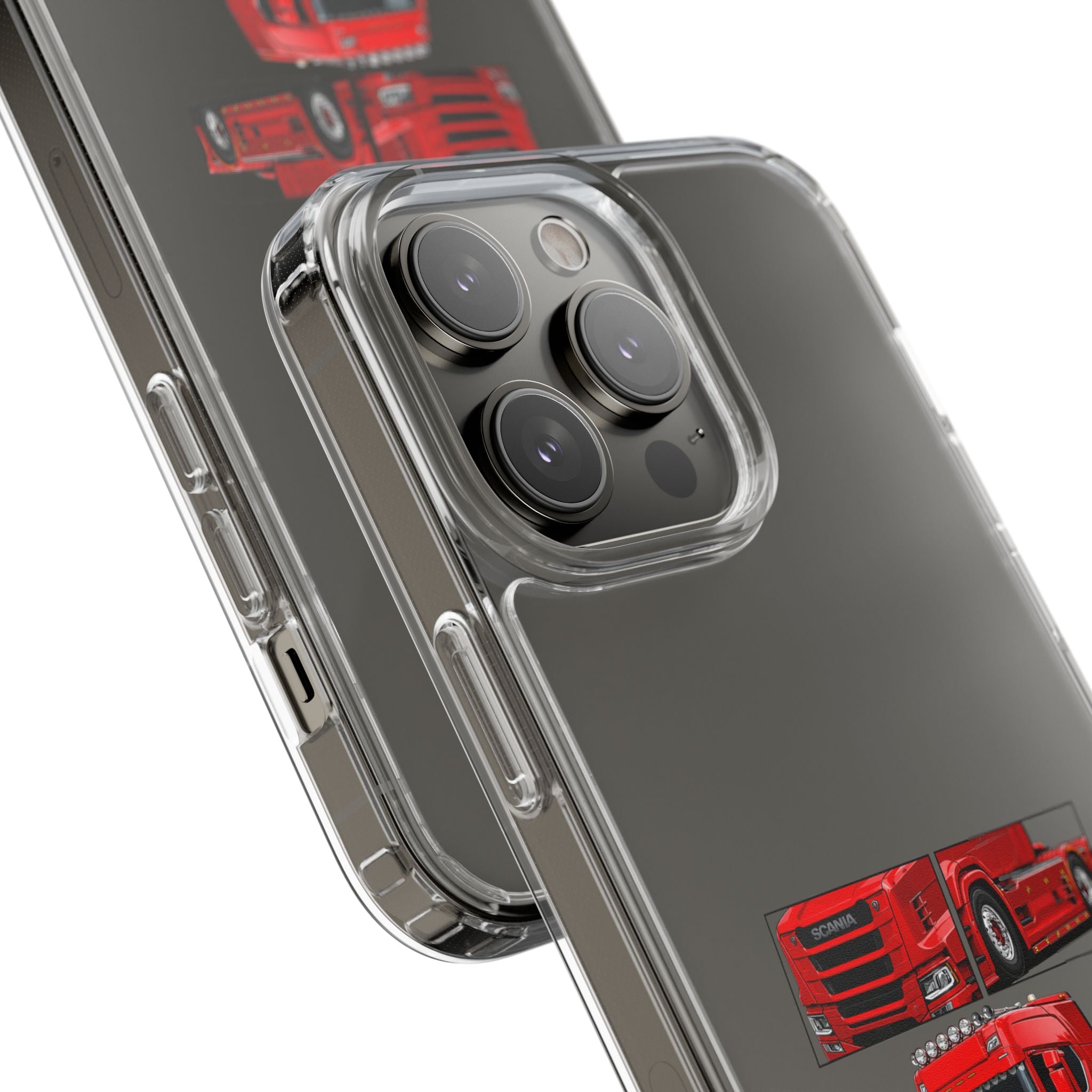 RED SCANIA T-CAB PHONE CASES