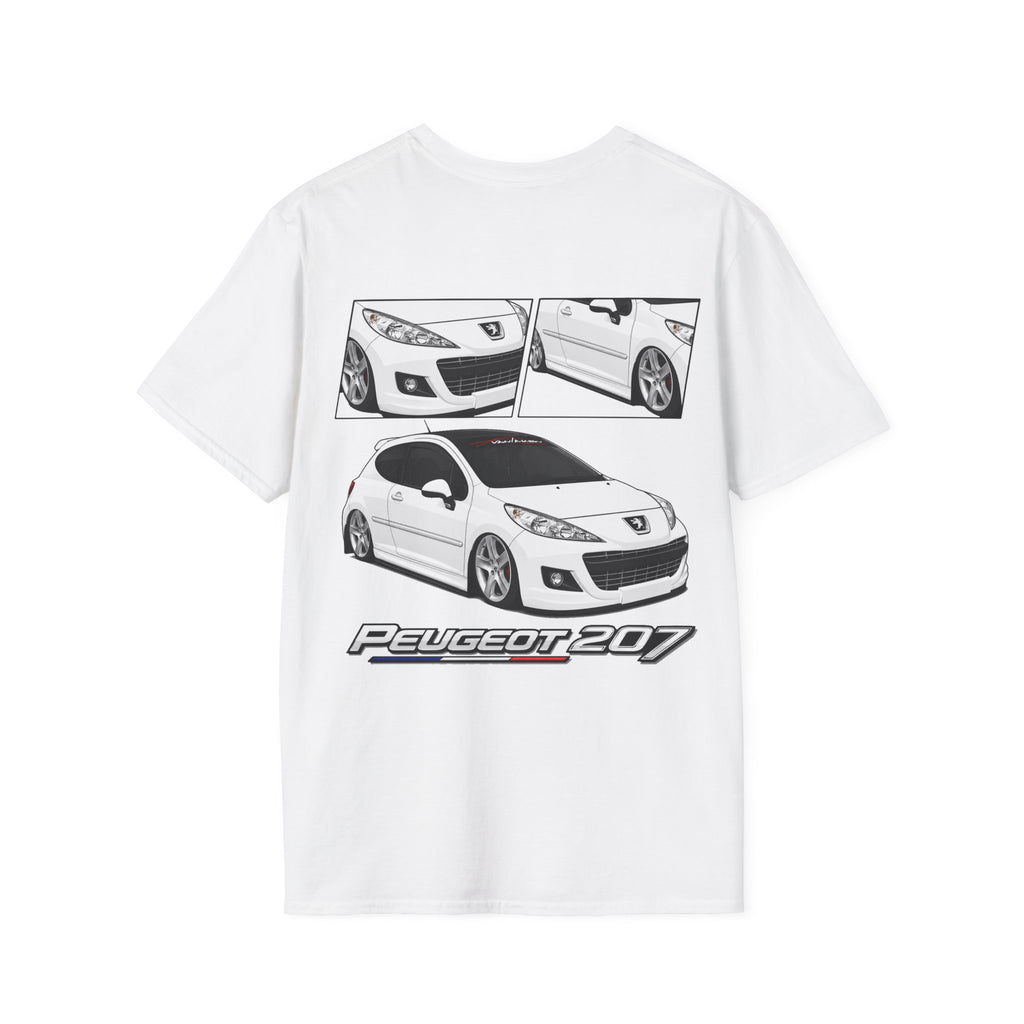WHITE PEUGEOT 207 T-SHIRT