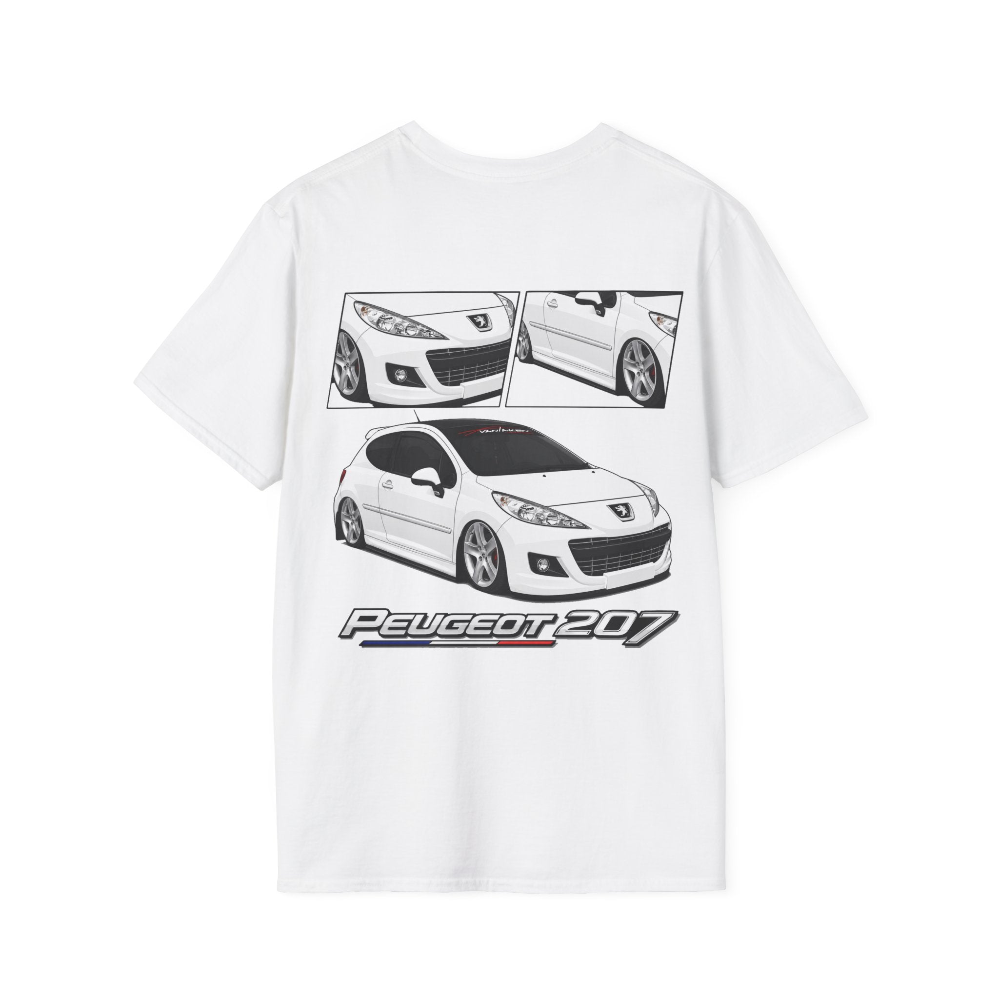 WHITE PEUGEOT 207 T-SHIRT